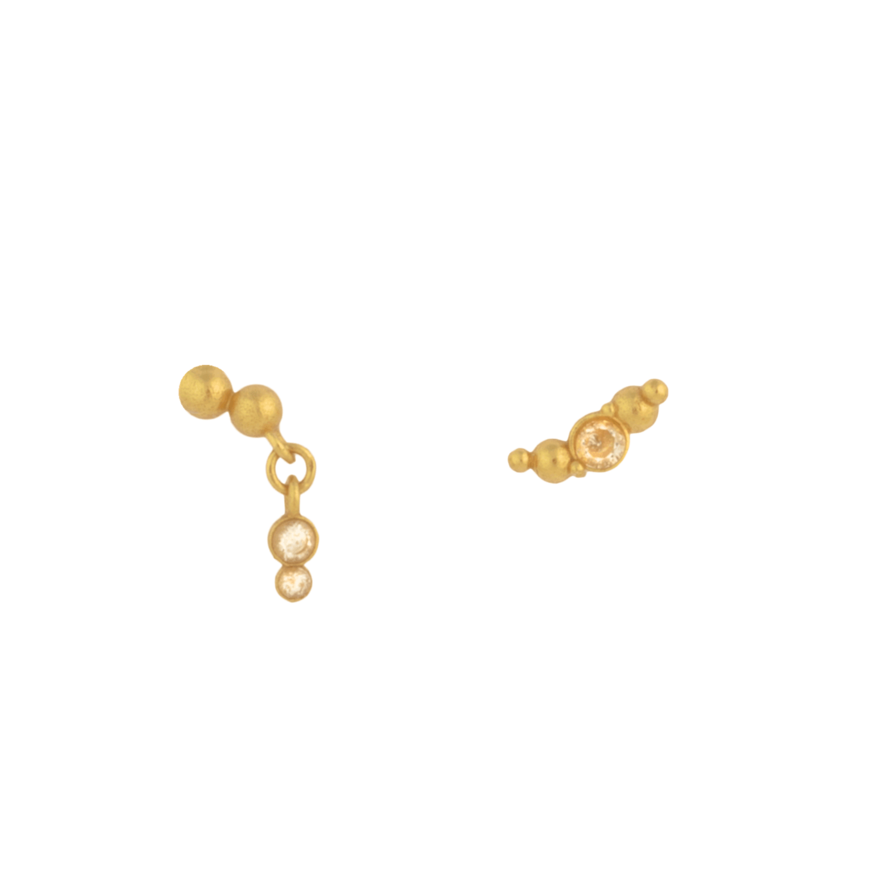Pendulum Earrings de House Of Vincent dans Plaqué or-Argent Sterling 925