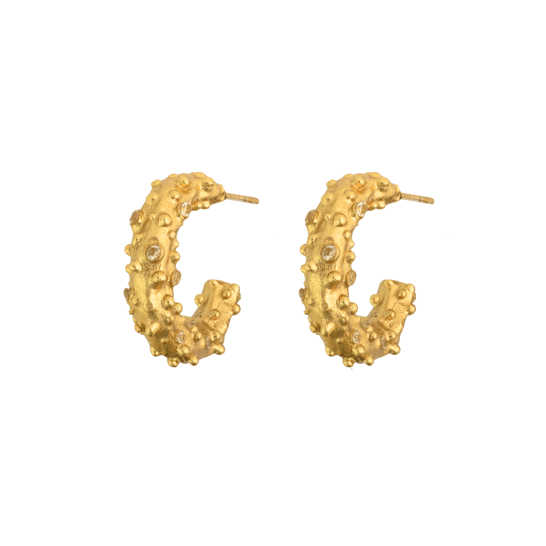 Silhouette Of Ceto Earrings fra House Of Vincent i Forgyldt-Sølv Sterling 925