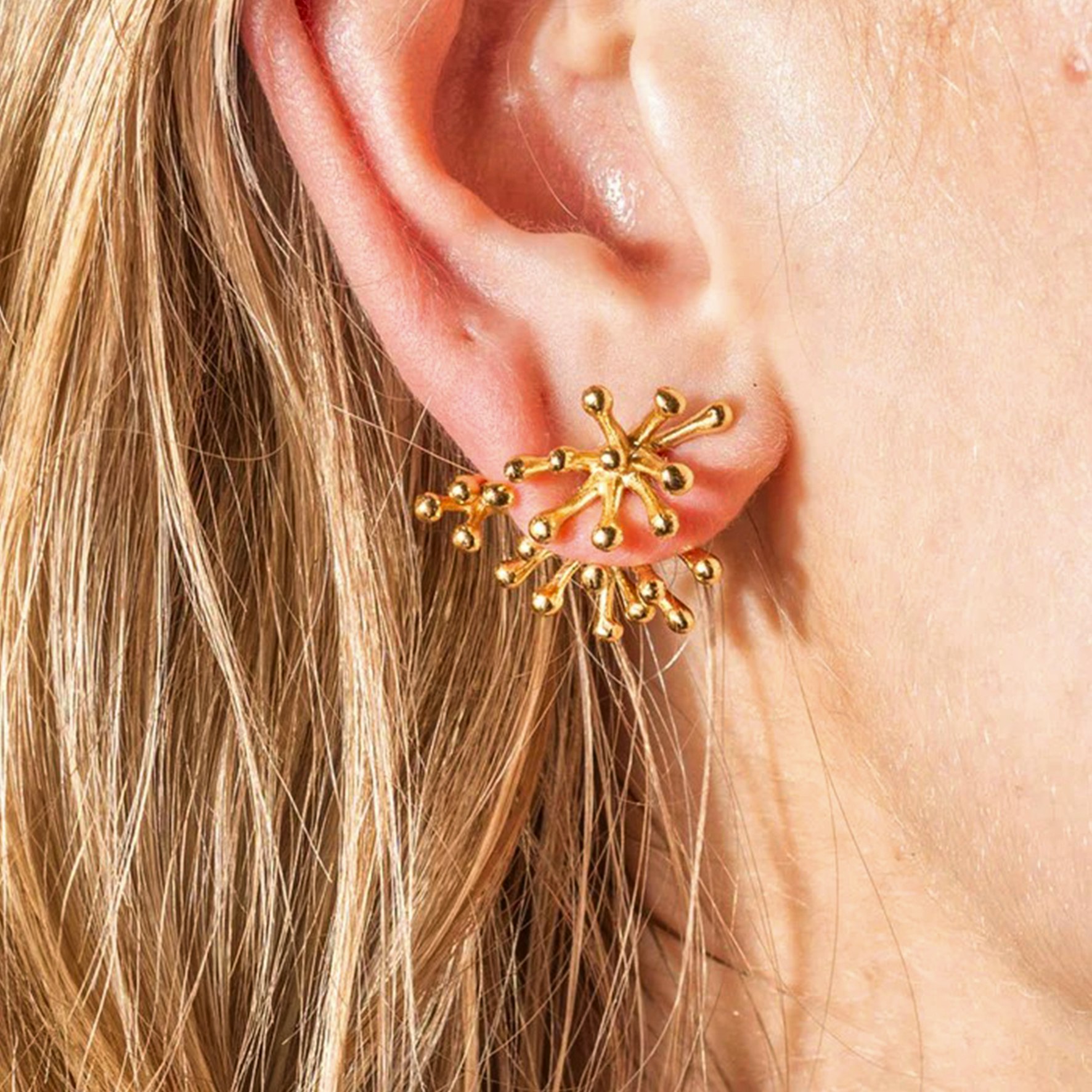 Sea Wanderer Earrings from House Of Vincent in Goldplated Silver Sterling 925