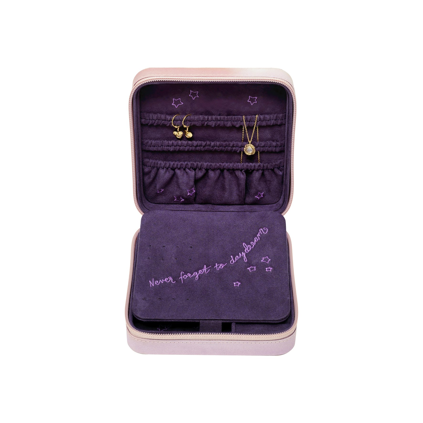 Moon & Stars Rose Jewelry Box z Maanesten v Bavlna