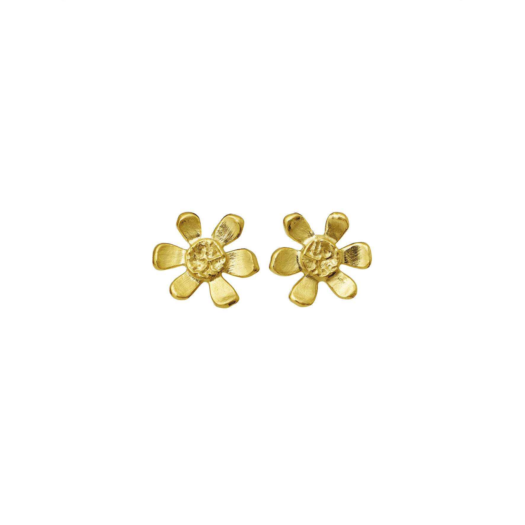 Blossom Earsticks from Maanesten in Goldplated Silver Sterling 925