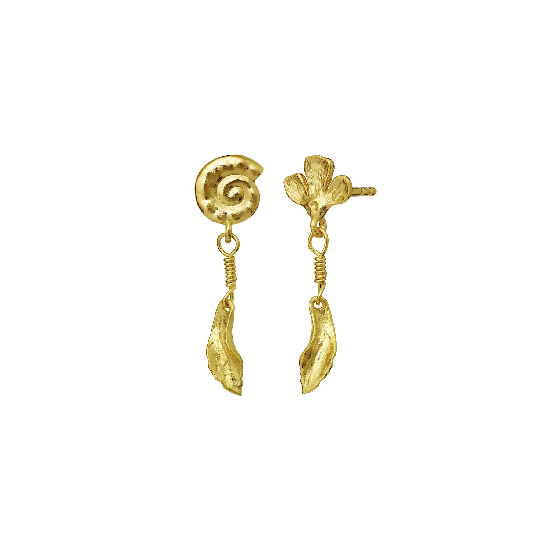 Carmel Earrings von Maanesten in Vergoldet-Silber Sterling 925