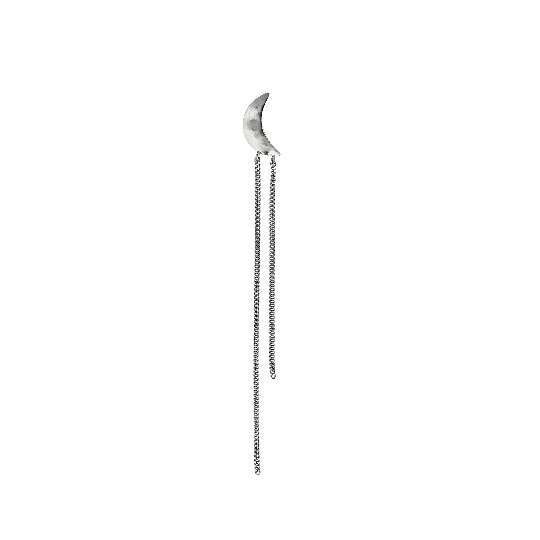 Bella Moon Earring with Long Chains