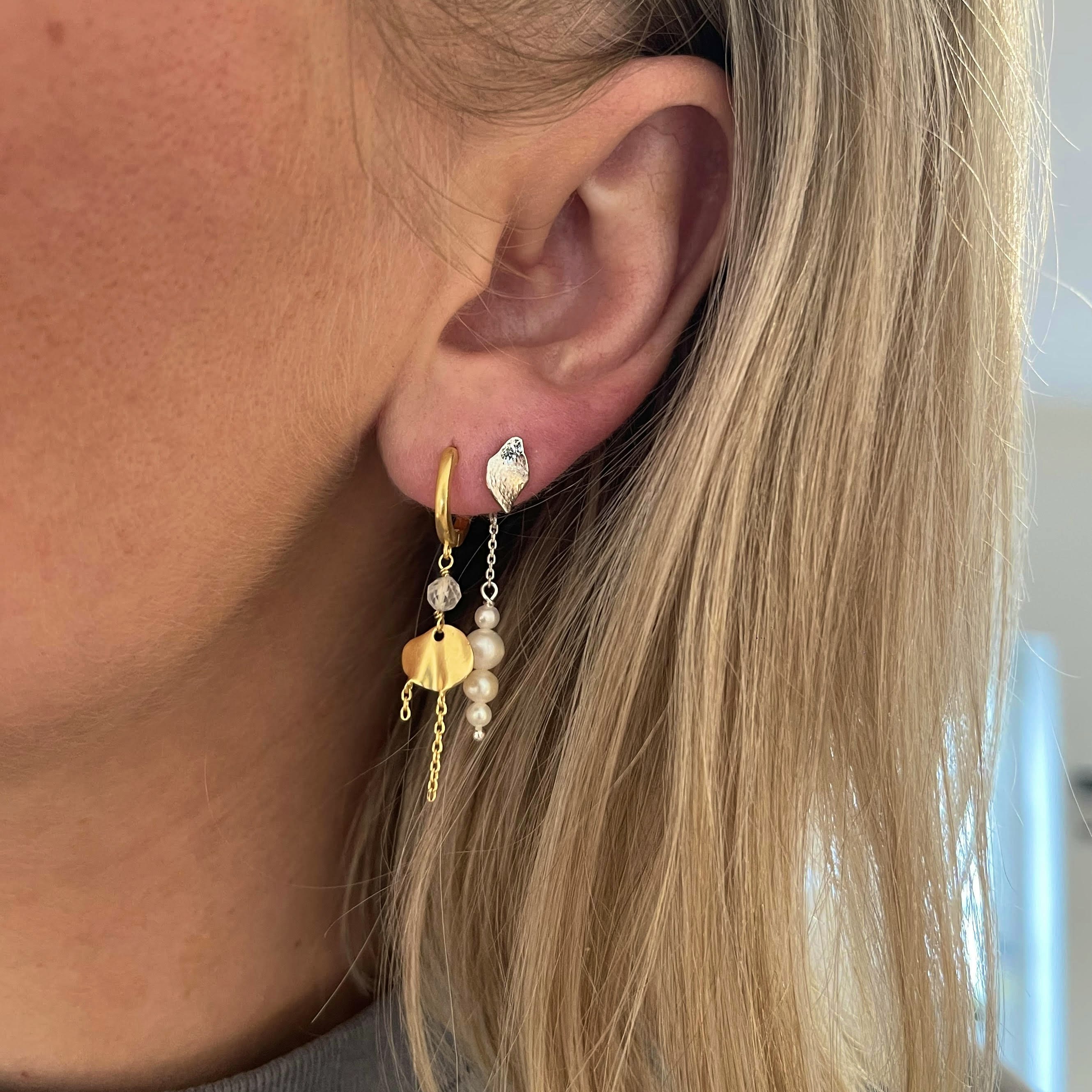 Petit Ile De L'Amour Earstick fra STINE A Jewelry i Forgyldt-Sølv Sterling 925