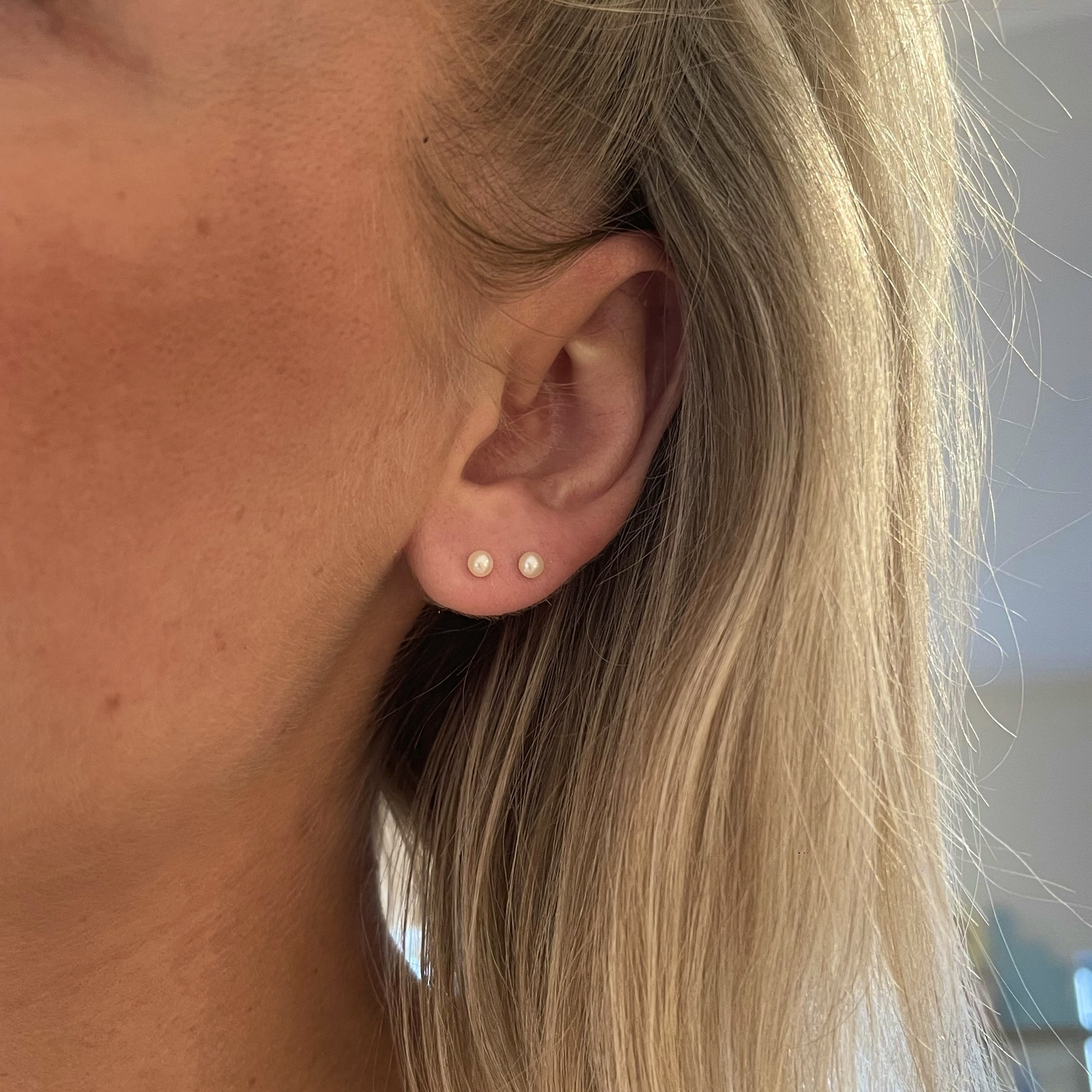 Venus Dot Mini Earsticks från House Of Vincent i Förgyllt-Silver Sterling 925