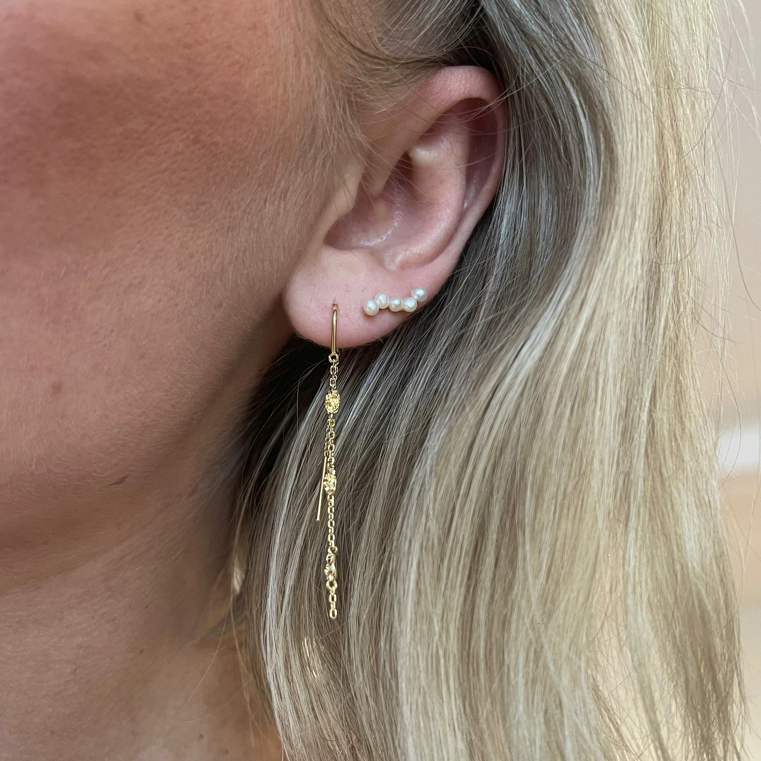 Evie Studs van Enamel Copenhagen in Verguld-Zilver Sterling 925