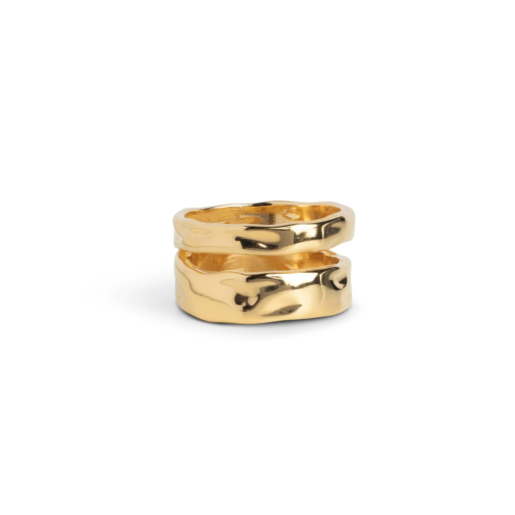 Sandra Statement Ring fra Enamel Copenhagen i Forgyldt-Sølv Sterling 925