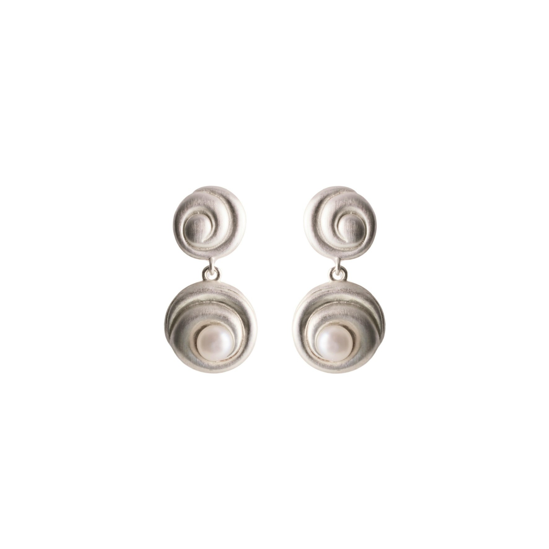 Shell Flower Earrings von Pernille Corydon in Silber Sterling 925