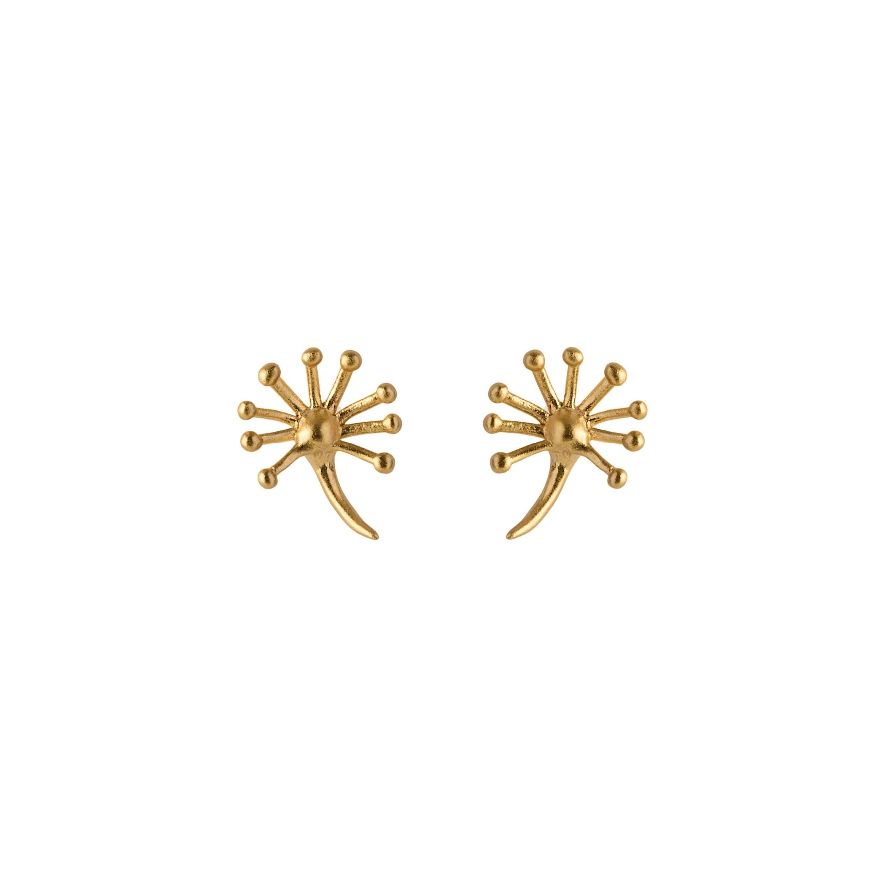 Dandelion Earsticks from Pernille Corydon in Goldplated Silver Sterling 925