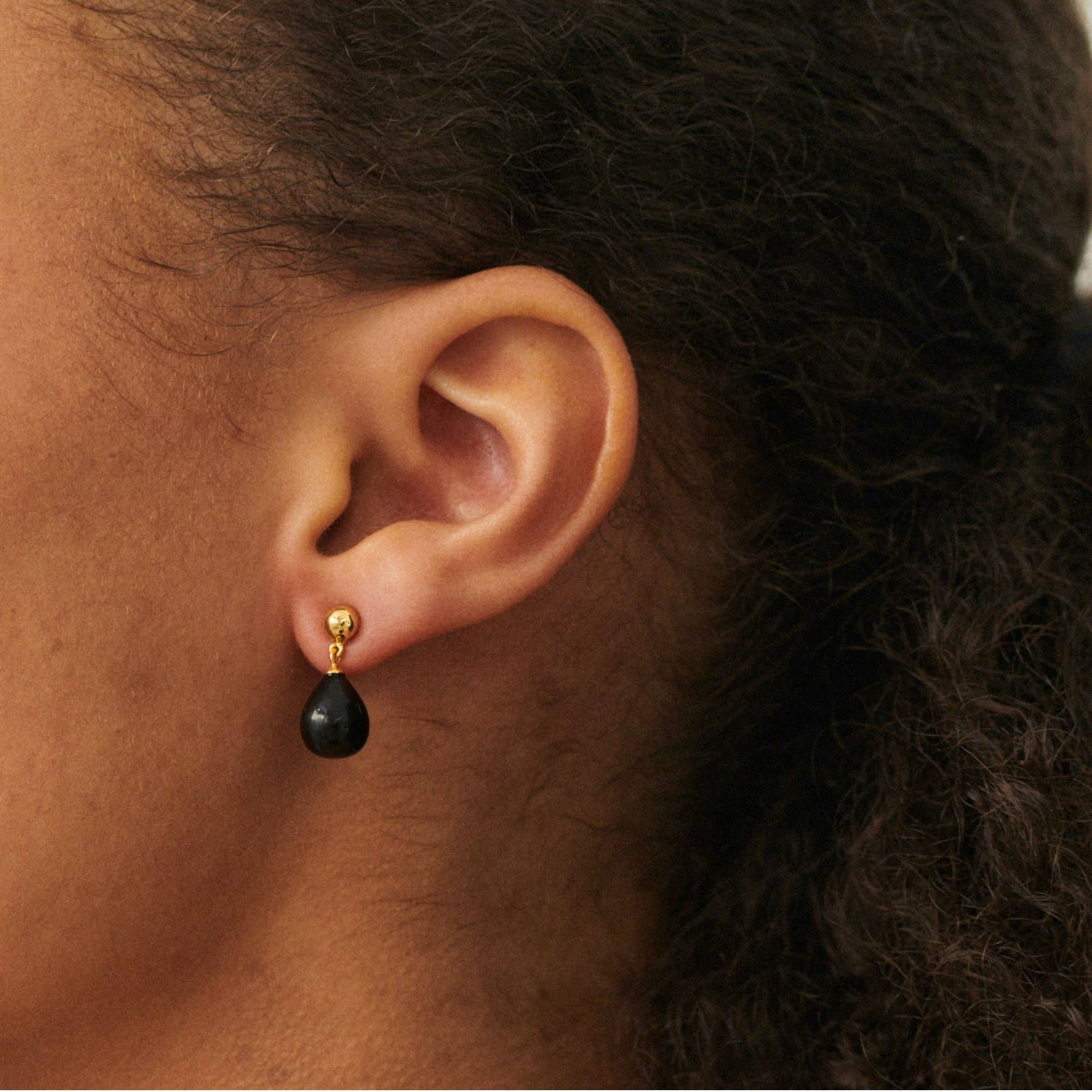 Soft Rain Earrings fra Pernille Corydon i Forgyldt-Sølv Sterling 925
