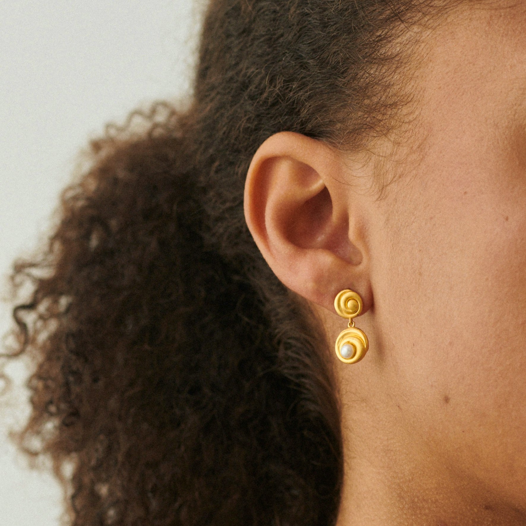 Shell Flower Earrings von Pernille Corydon in Silber Sterling 925