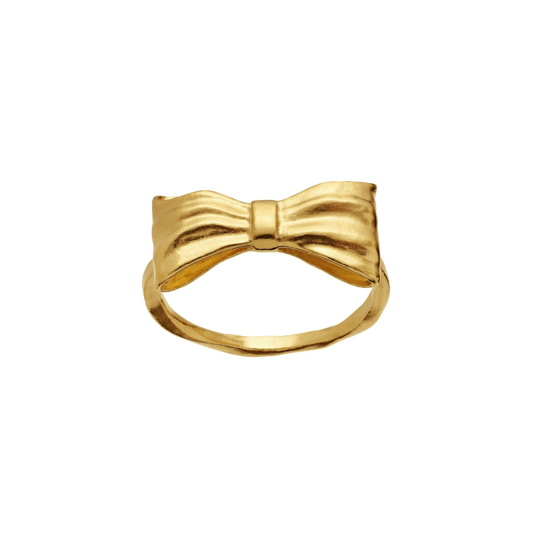 Satin Ring fra Maanesten i Forgyldt-Sølv Sterling 925
