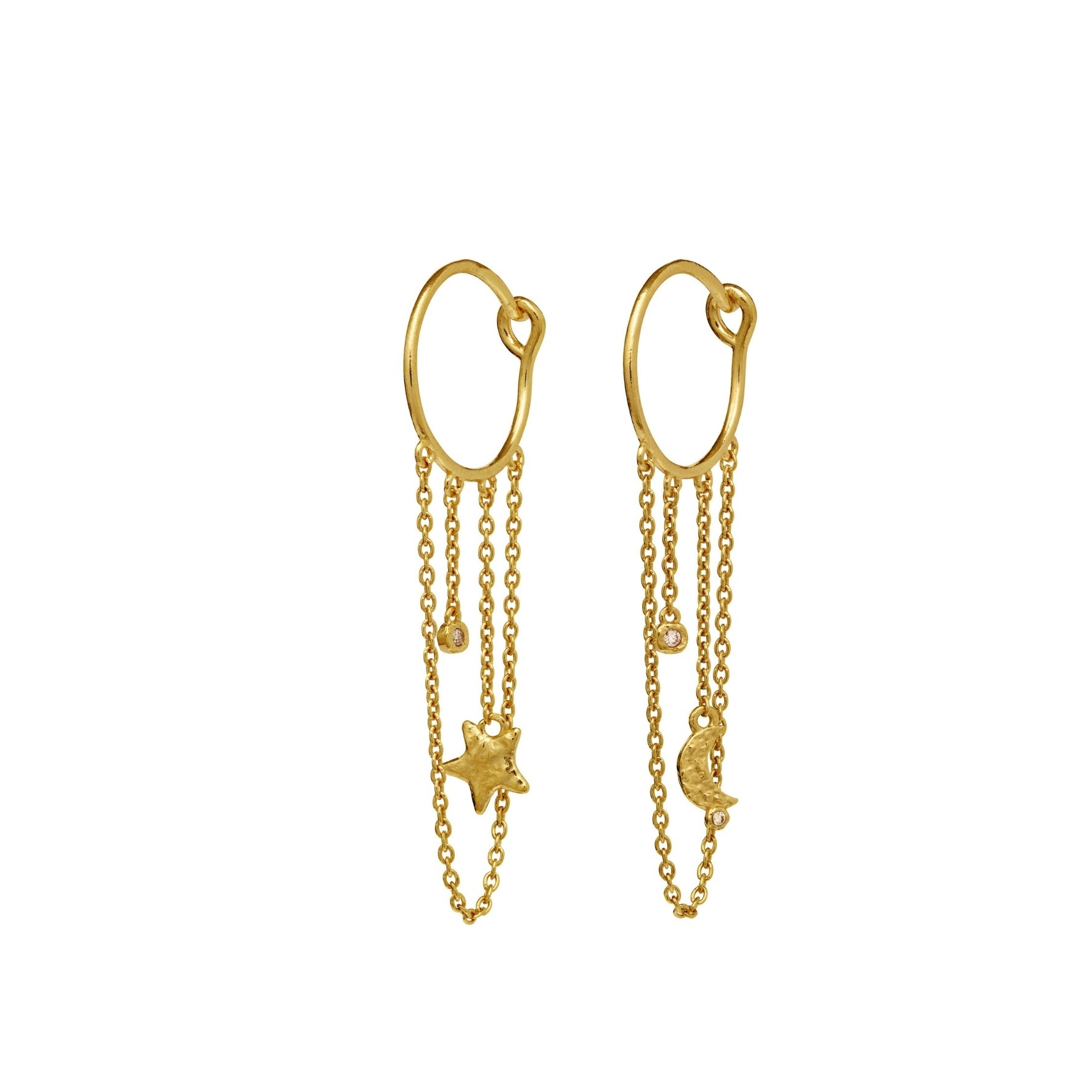 Nisha Earrings fra Maanesten i Forgyldt-Sølv Sterling 925