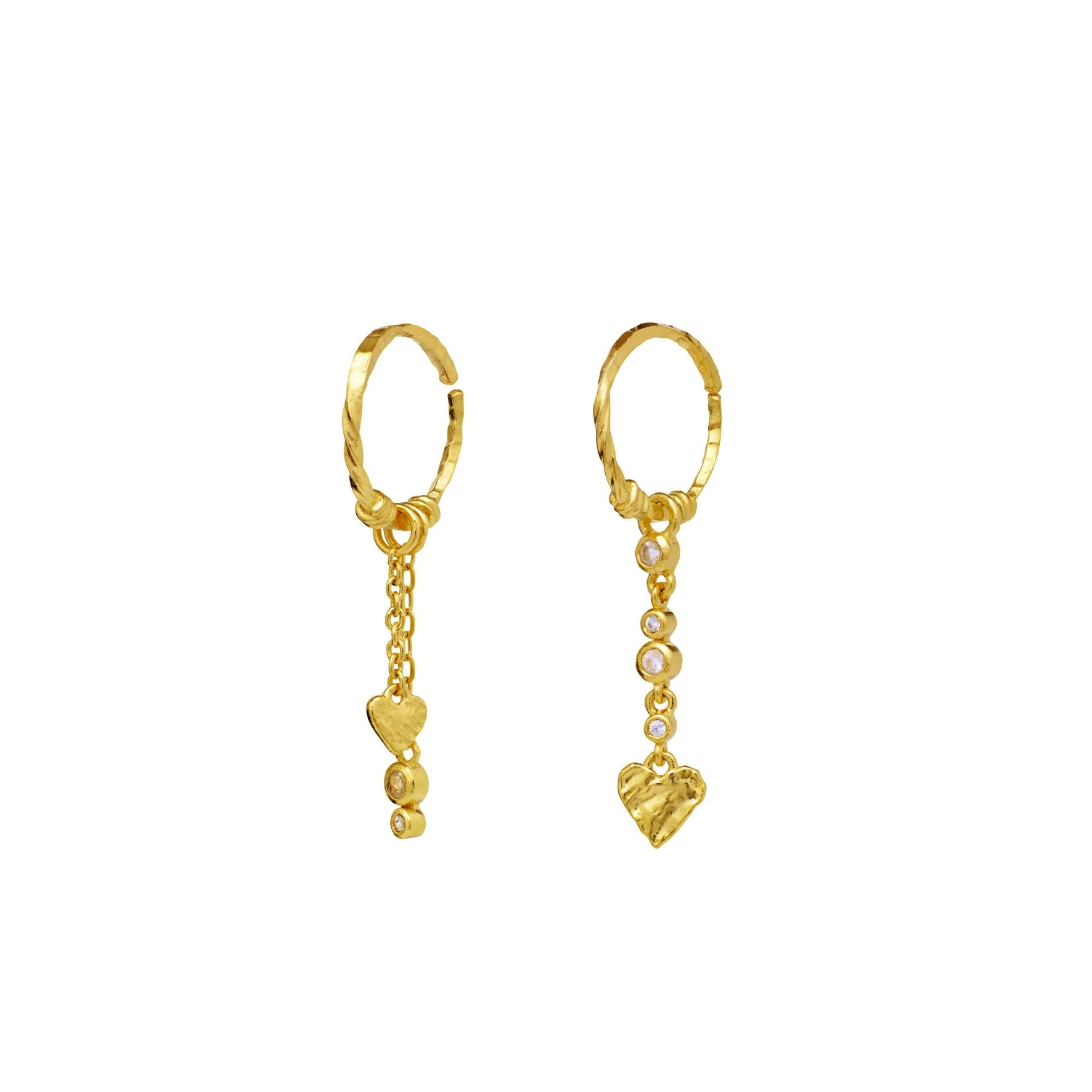 Nemy Earrings fra Maanesten i Forgylt-Sølv Sterling 925