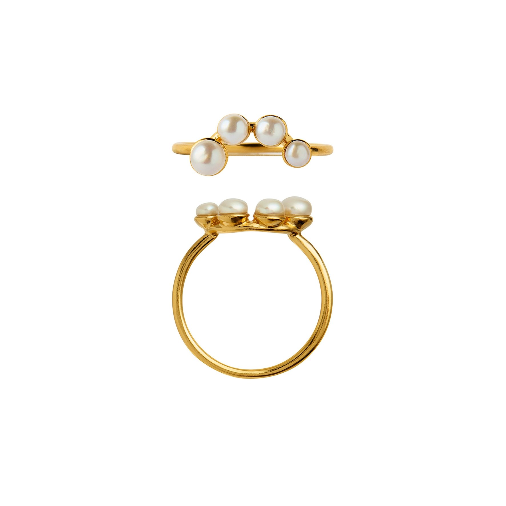 Pearl Berrie Ring von STINE A Jewelry in Vergoldet-Silber Sterling 925