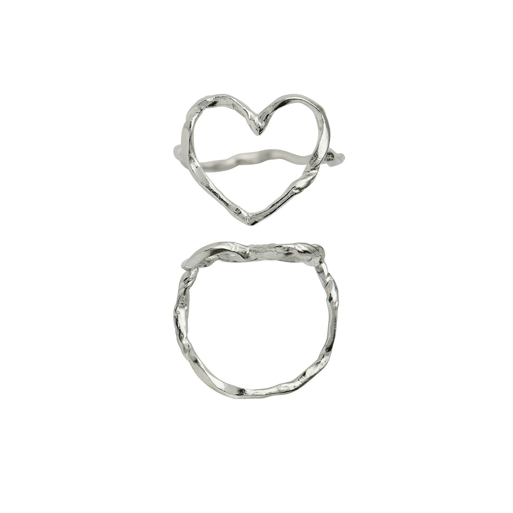 Funky Heart Ring from STINE A Jewelry in Silver Sterling 925