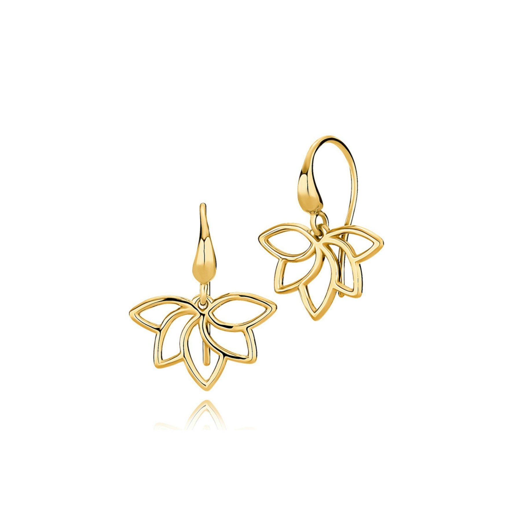 Nigella Earrings von Izabel Camille in Vergoldet-Silber Sterling 925