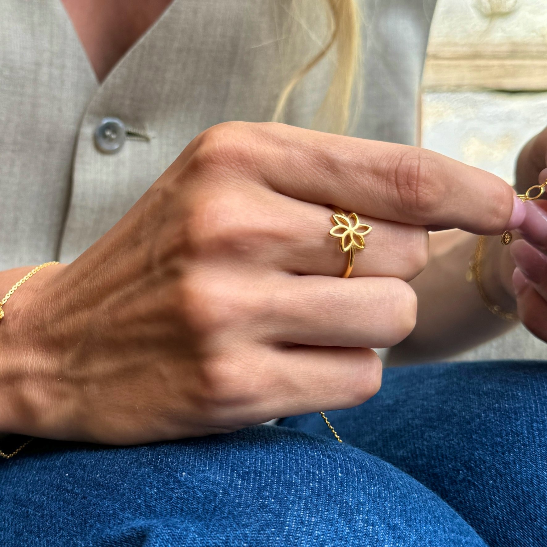 Nigella Ring from Izabel Camille in Goldplated Silver Sterling 925