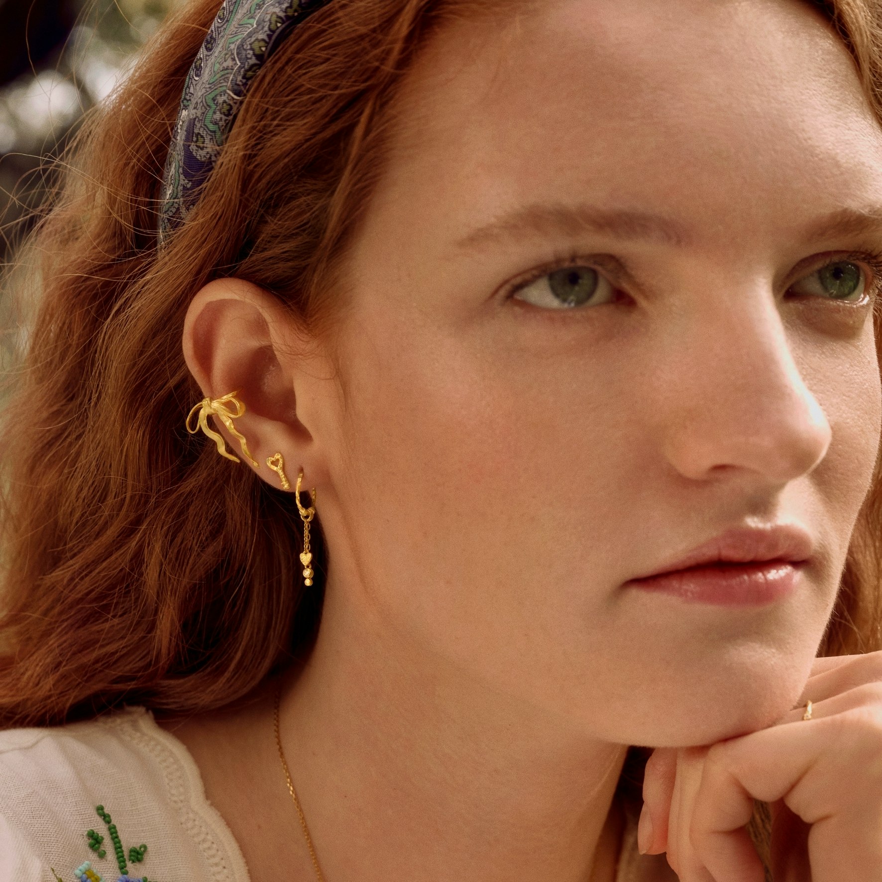 Menaali Earrings fra Maanesten i Forgyldt-Sølv Sterling 925