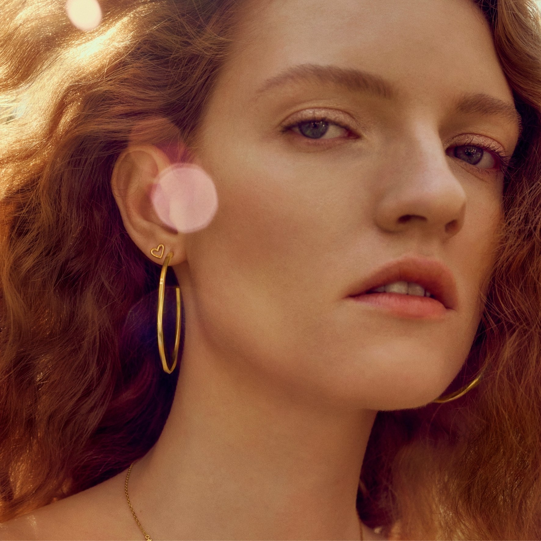 Echo Extra Grande Earrings Maanesten:stä Hopea Sterling 925:ssä}