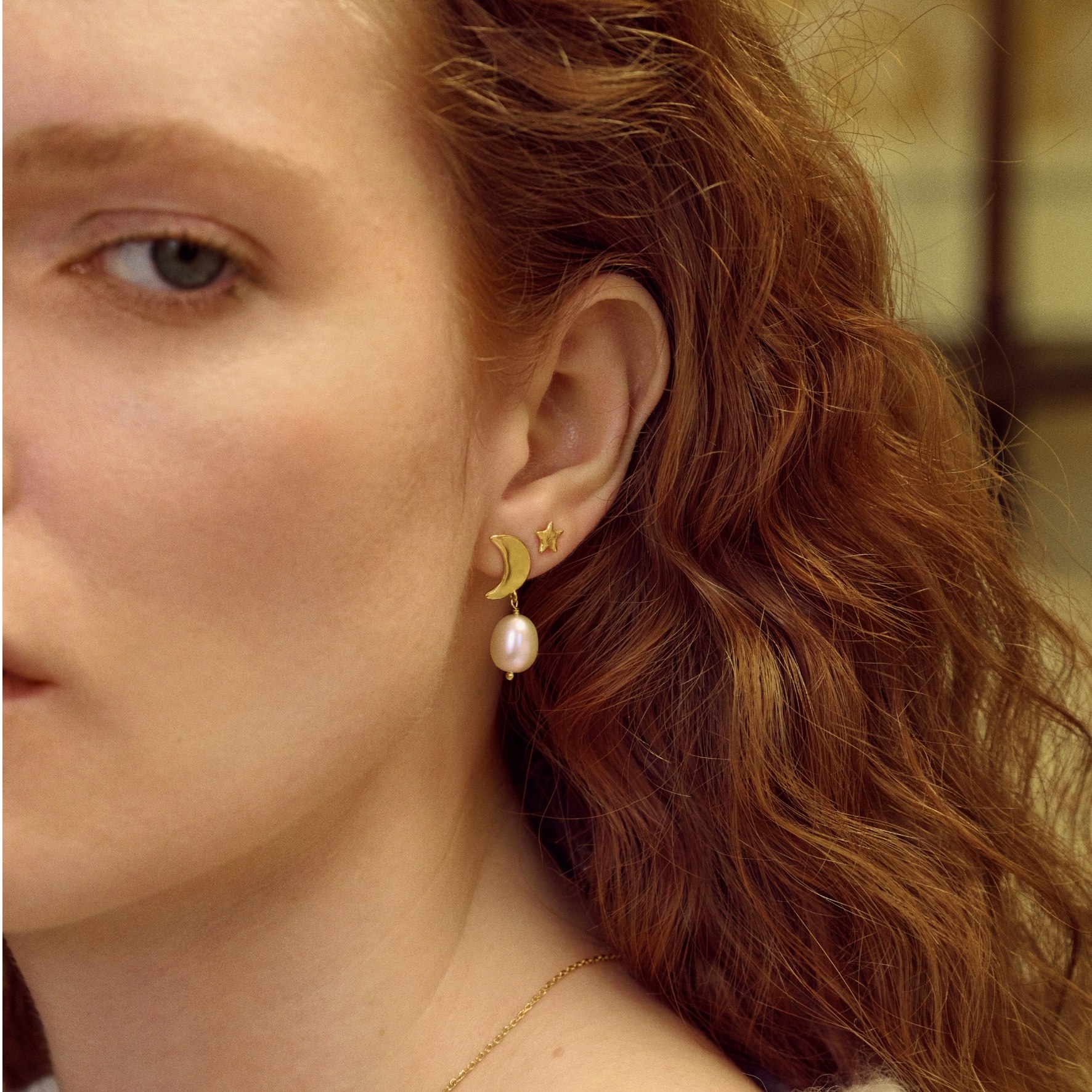 Gabrielle Earrings de Maanesten dans Plaqué or-Argent Sterling 925