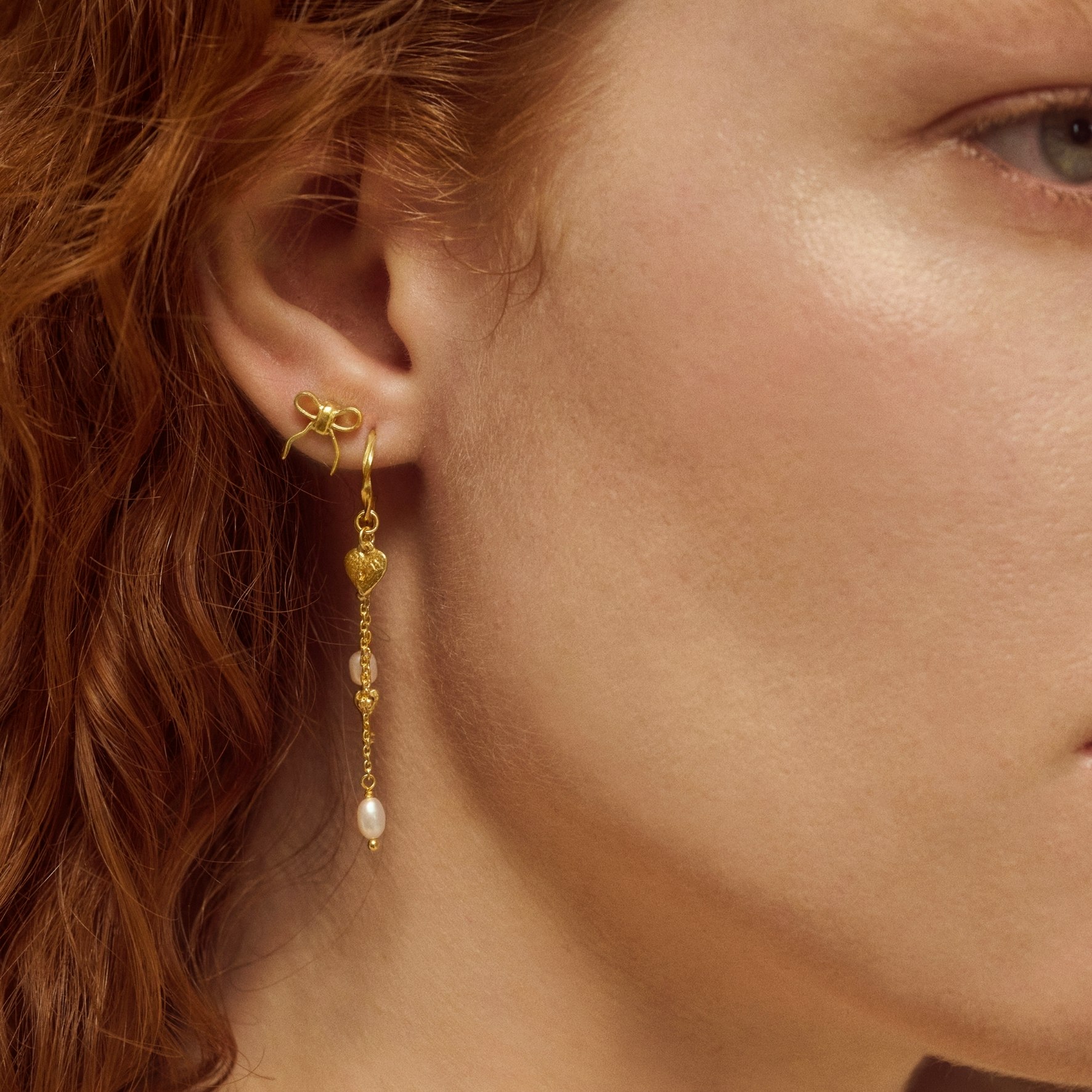 Idris Earrings from Maanesten in Goldplated Silver Sterling 925