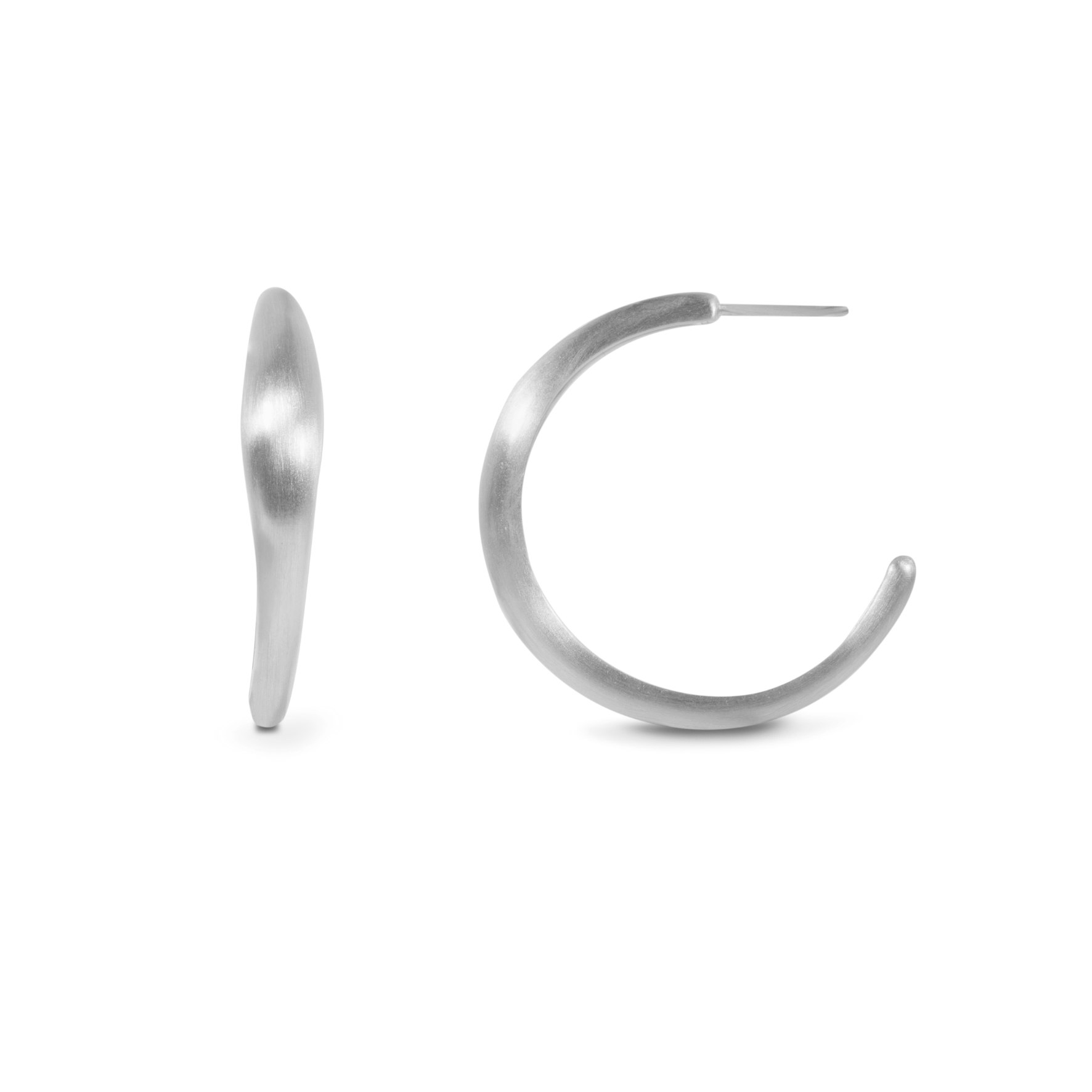 Ocean Flow Hoops XL von byBiehl in Silber Sterling 925