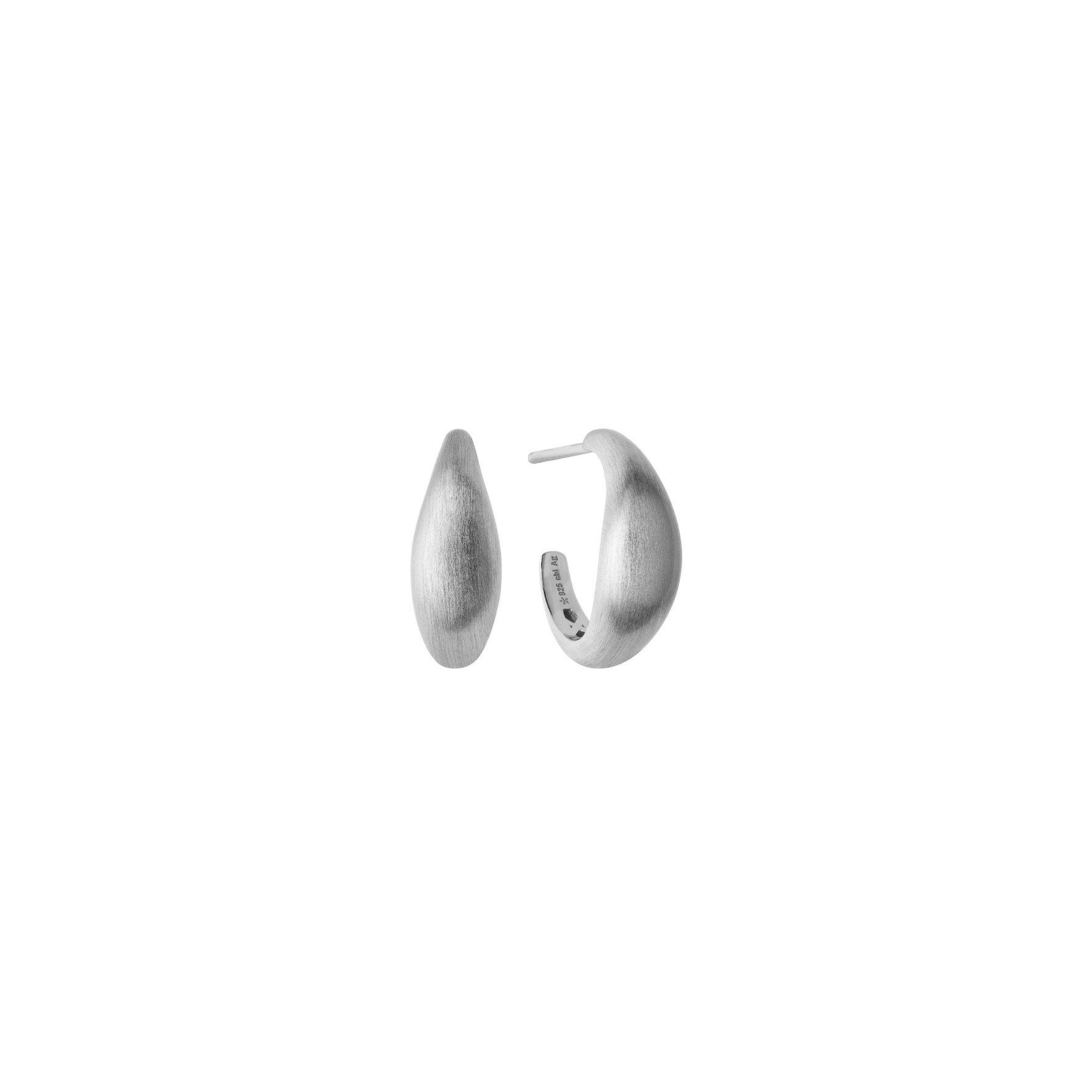 Ocean Flow Hoops Small fra byBiehl i Sølv Sterling 925