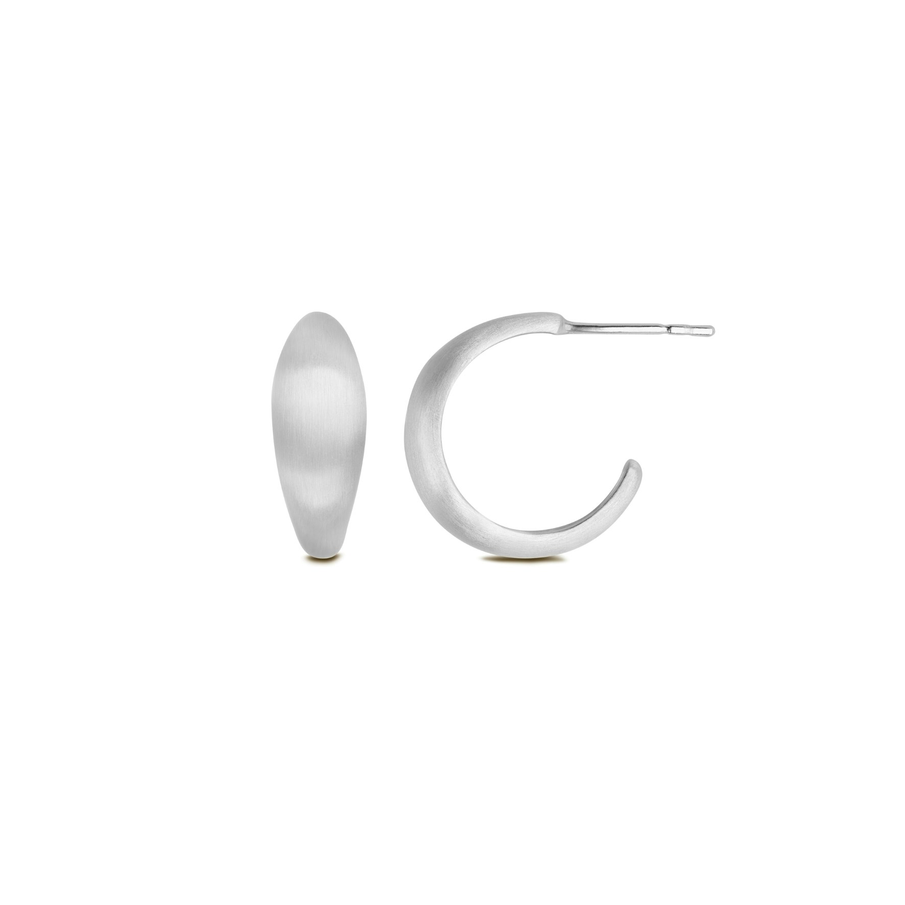 Ocean Flow Hoops Medium fra byBiehl i Sølv Sterling 925