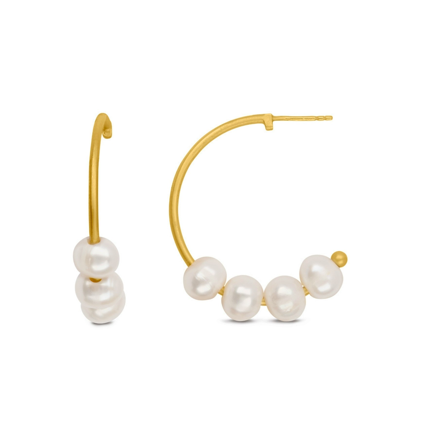 Emily Hoops from byBiehl in Goldplated Silver Sterling 925