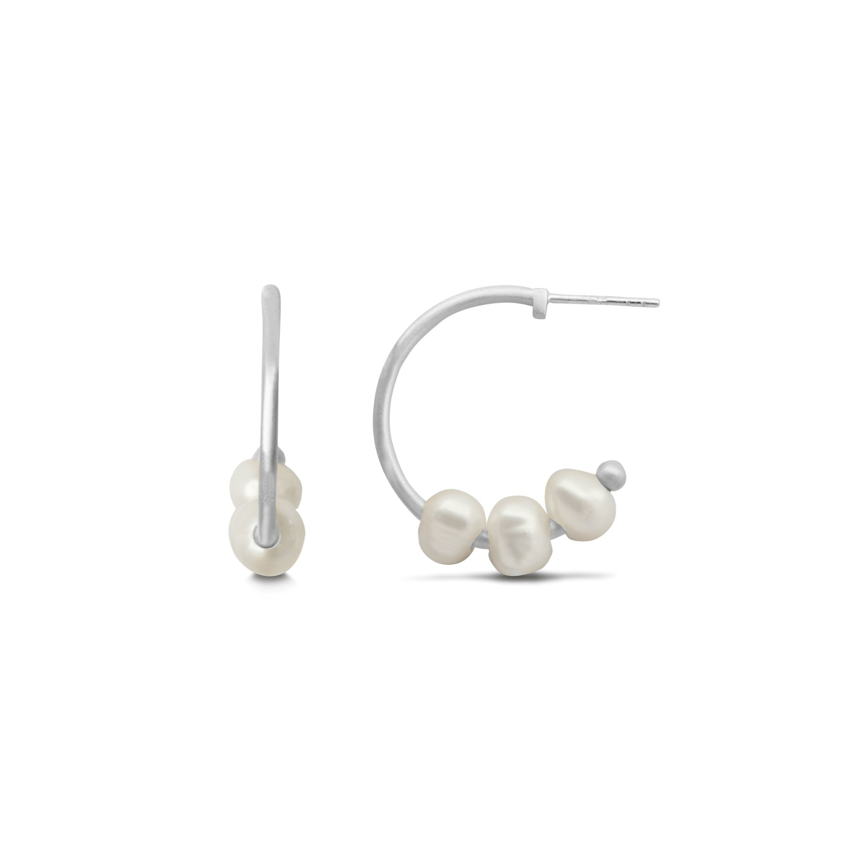 Emily Hoops Small from byBiehl in Silver Sterling 925