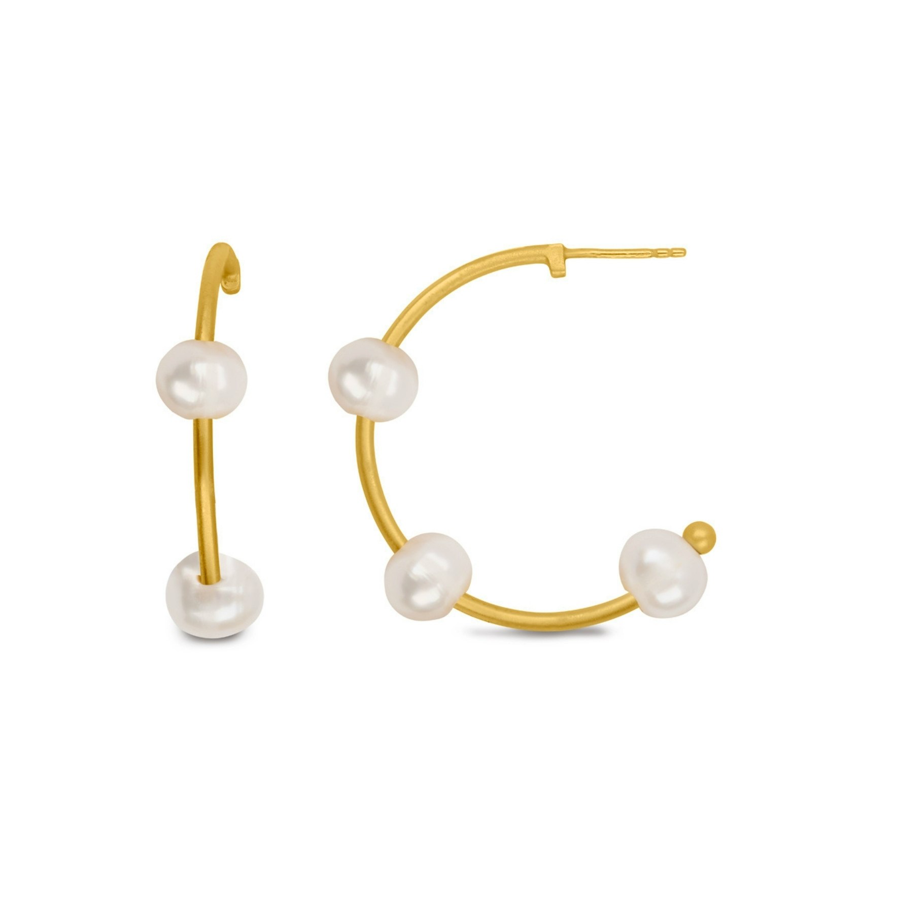 Emily Select Hoops from byBiehl in Goldplated Silver Sterling 925