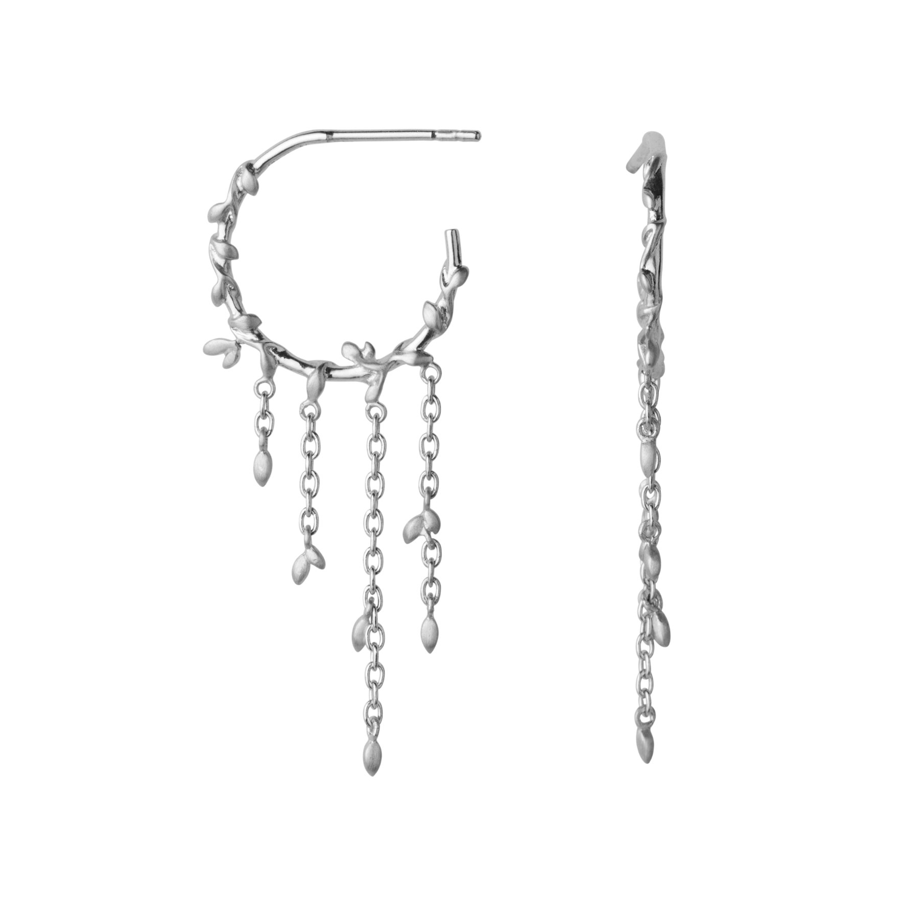 Jungle Ivy Hoops fra byBiehl i Sølv Sterling 925