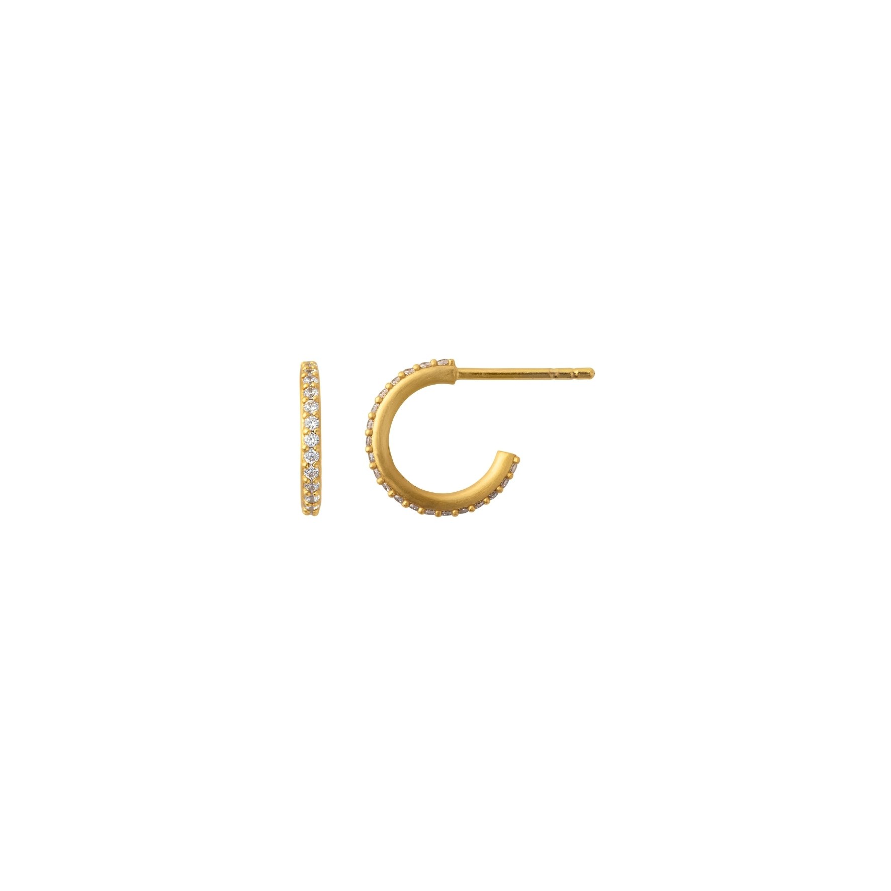 Sparkle Hoops Miniature von byBiehl in Vergoldet-Silber Sterling 925