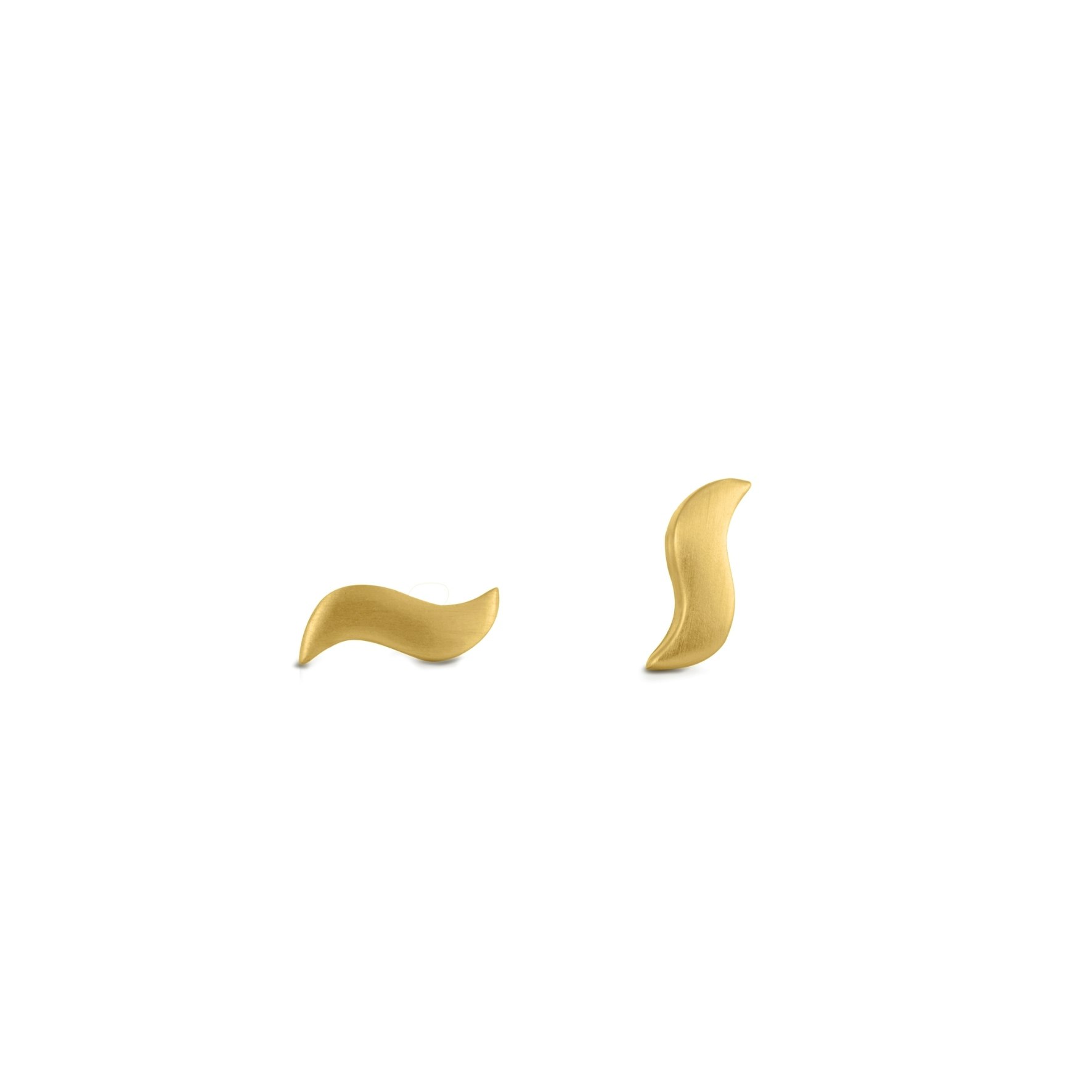 Wave Studs von byBiehl in Vergoldet-Silber Sterling 925