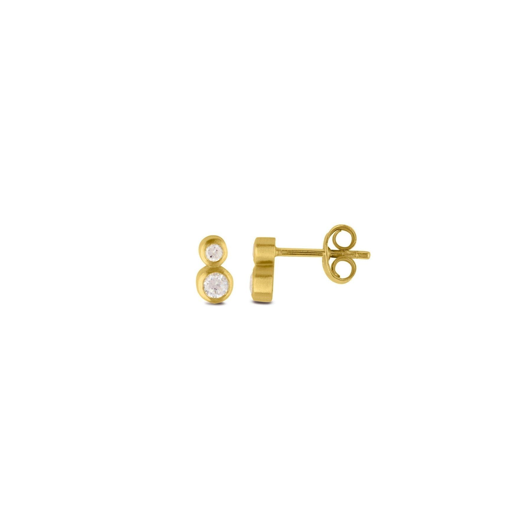 Stardust Studs 2 fra byBiehl i Forgyldt-Sølv Sterling 925
