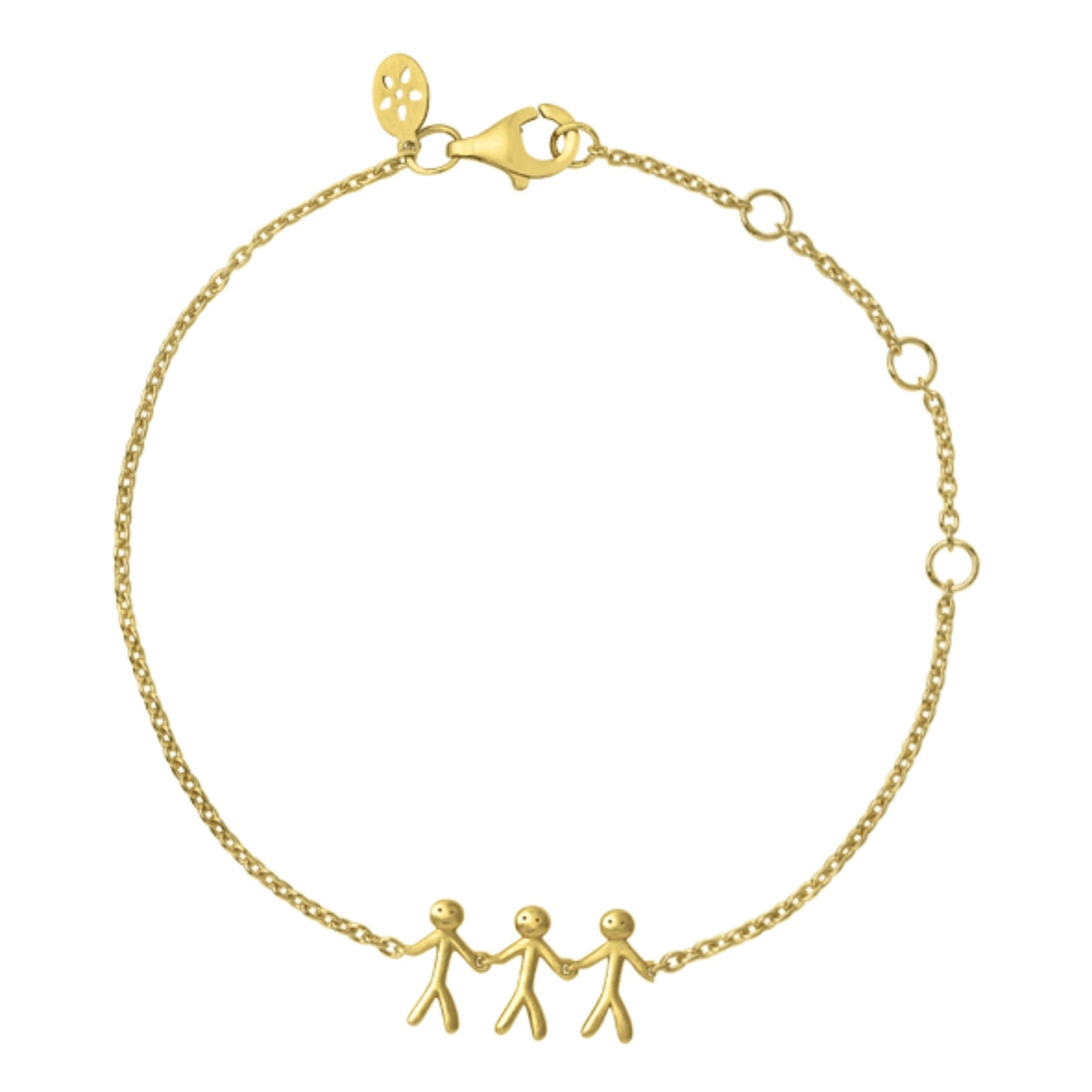 Together Family 3 Bracelet fra byBiehl i Forgyldt-Sølv Sterling 925