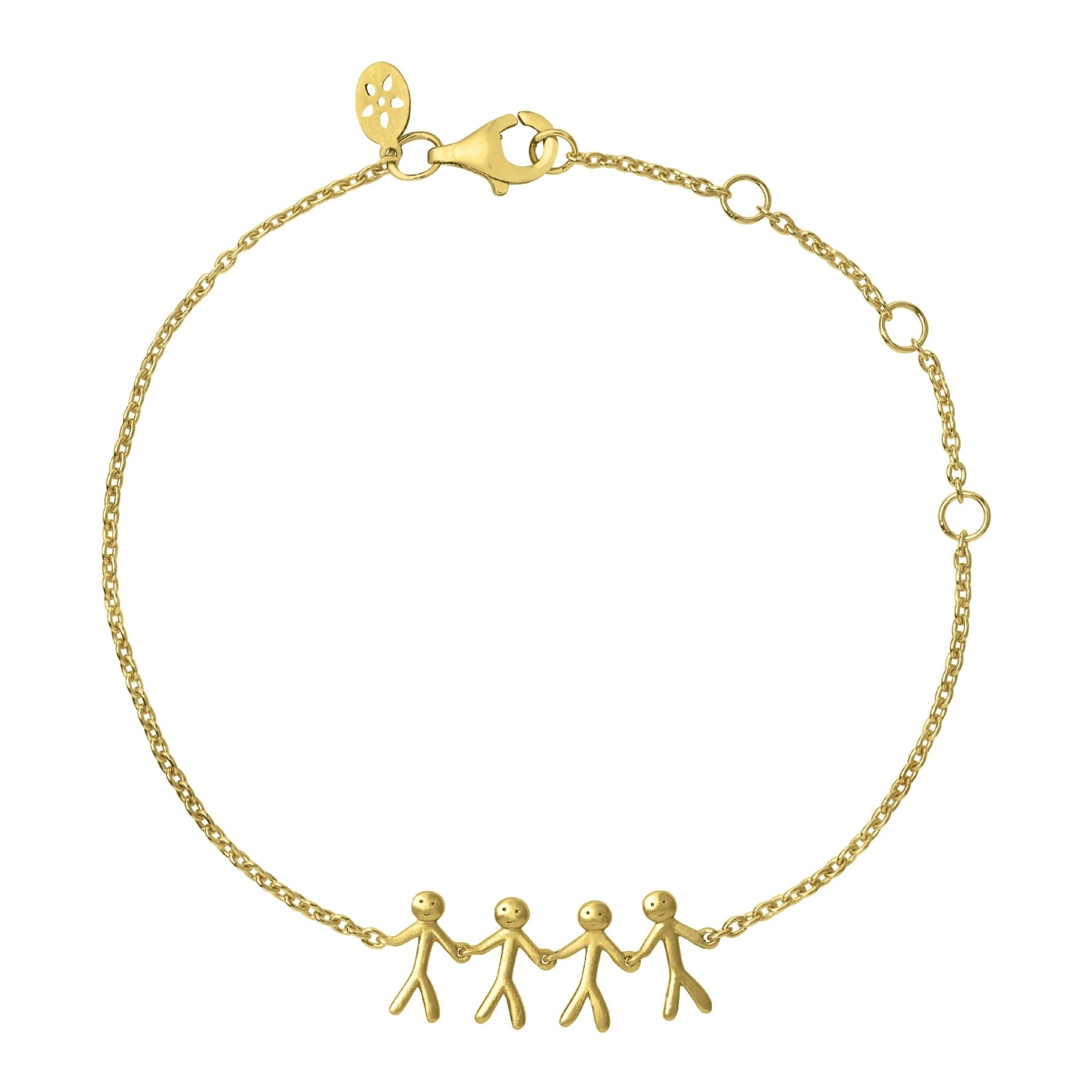 Together Family 4 Bracelet fra byBiehl i Forgyldt-Sølv Sterling 925