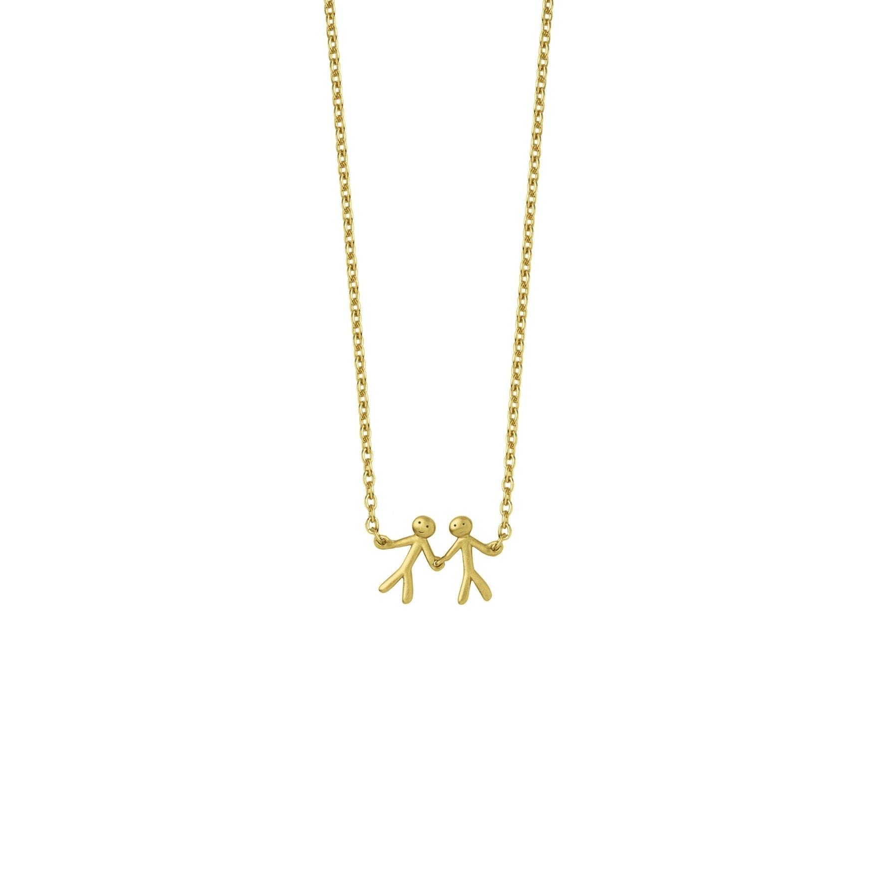 Together My Love 2 Necklace fra byBiehl i Forgyldt-Sølv Sterling 925