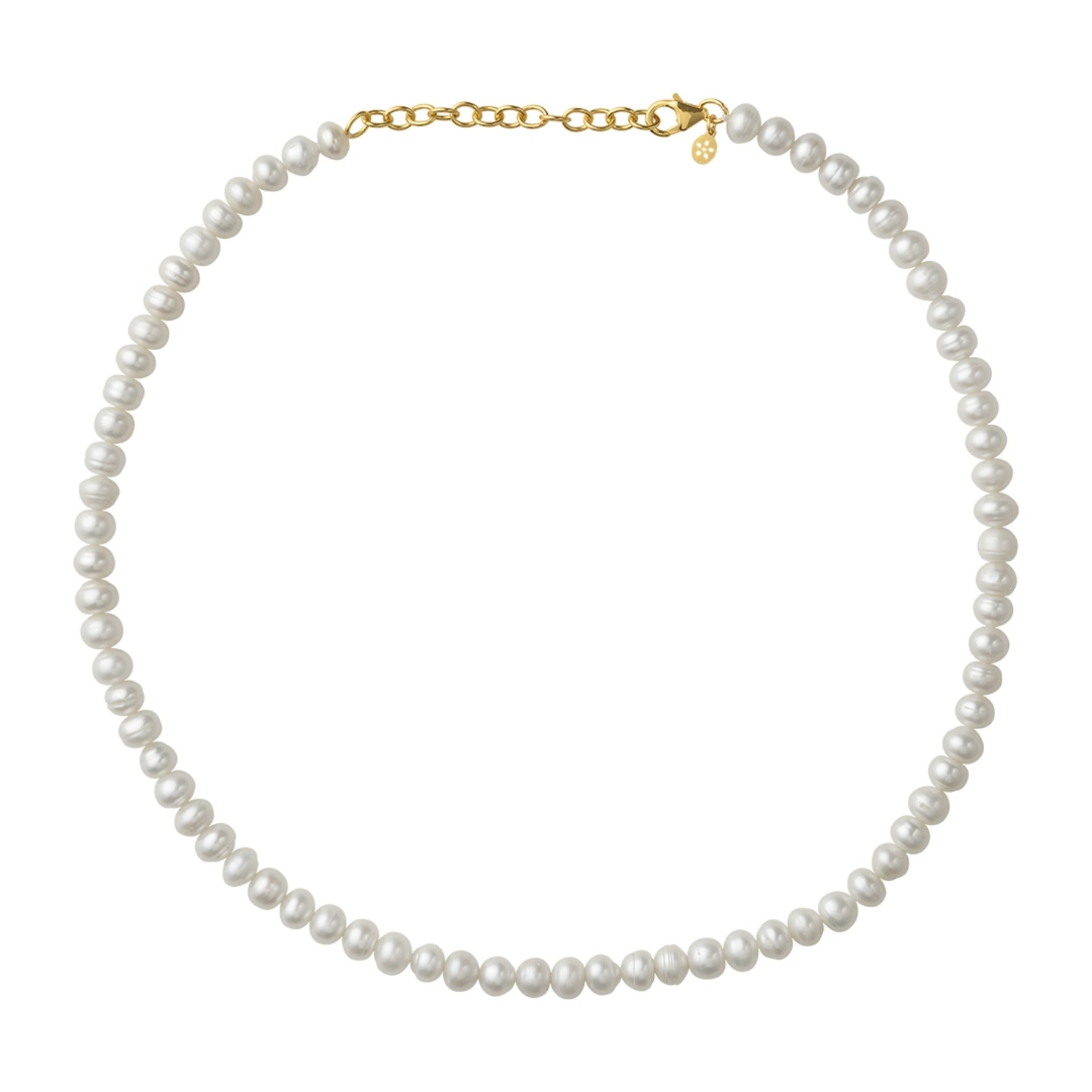 Pearl Necklace from byBiehl in Goldplated Silver Sterling 925