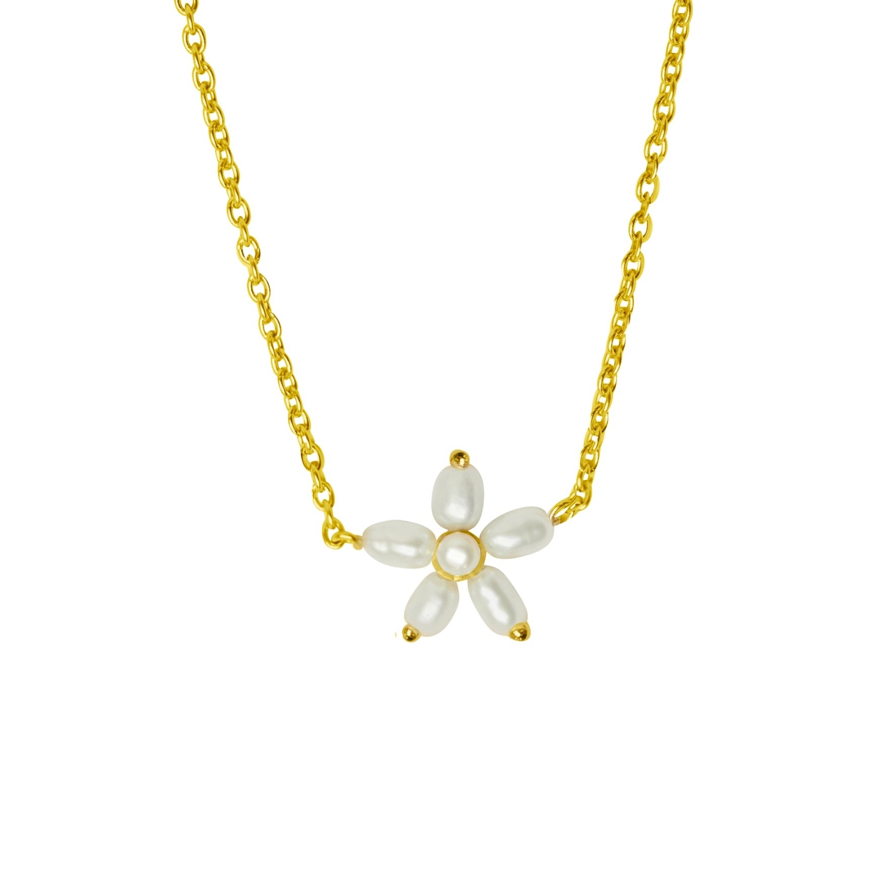 Pearl Signature Necklace z byBiehl v Pozlacené stříbro sterling 925