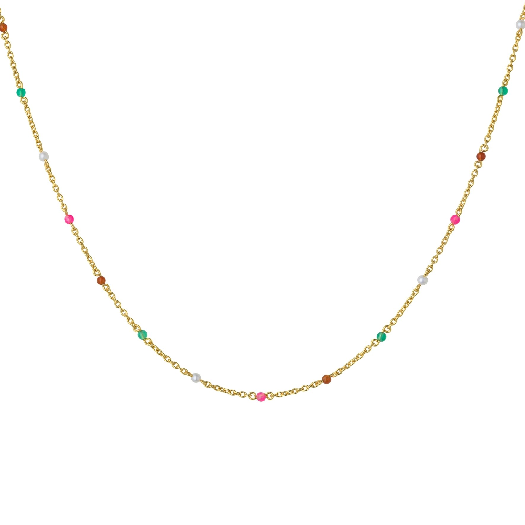 Scarlett Necklace Colors fra byBiehl i Forgyldt-Sølv Sterling 925