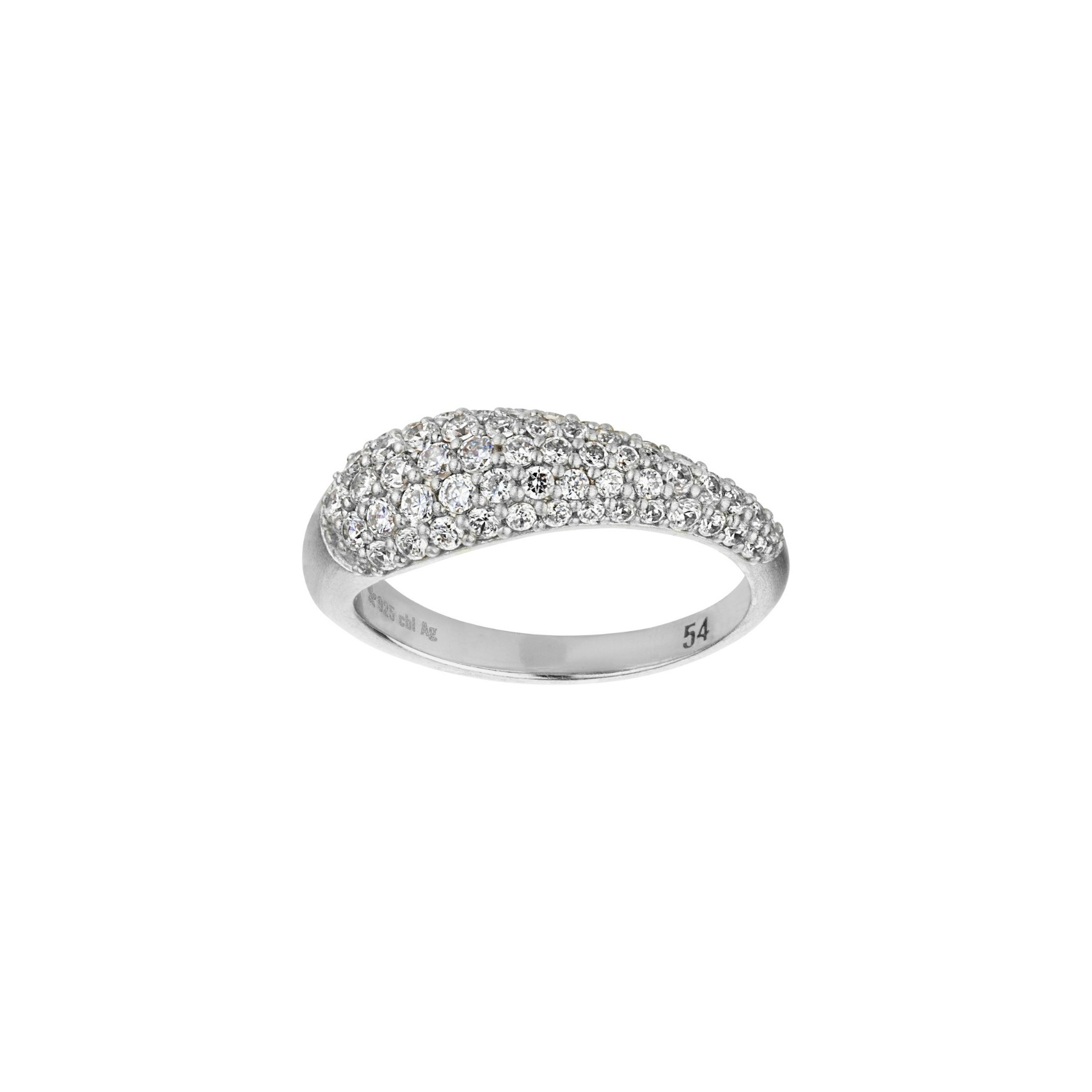 Ocean Flow Ring Sparkle from byBiehl in Silver Sterling 925