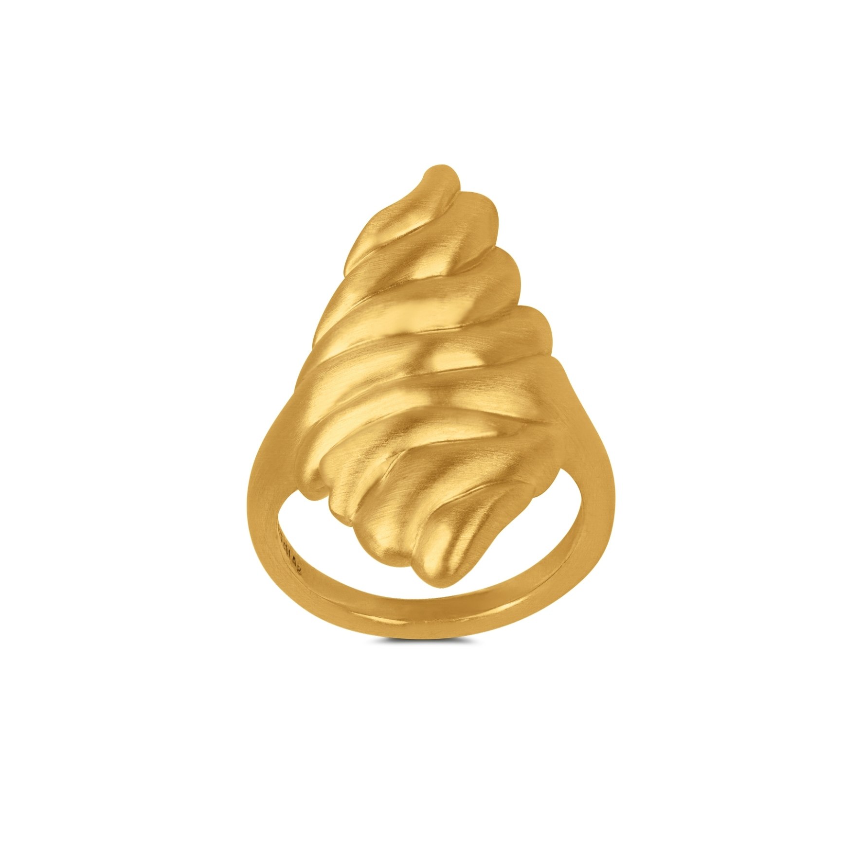 Dunes Ring Large z byBiehl v Pozlacené stříbro sterling 925