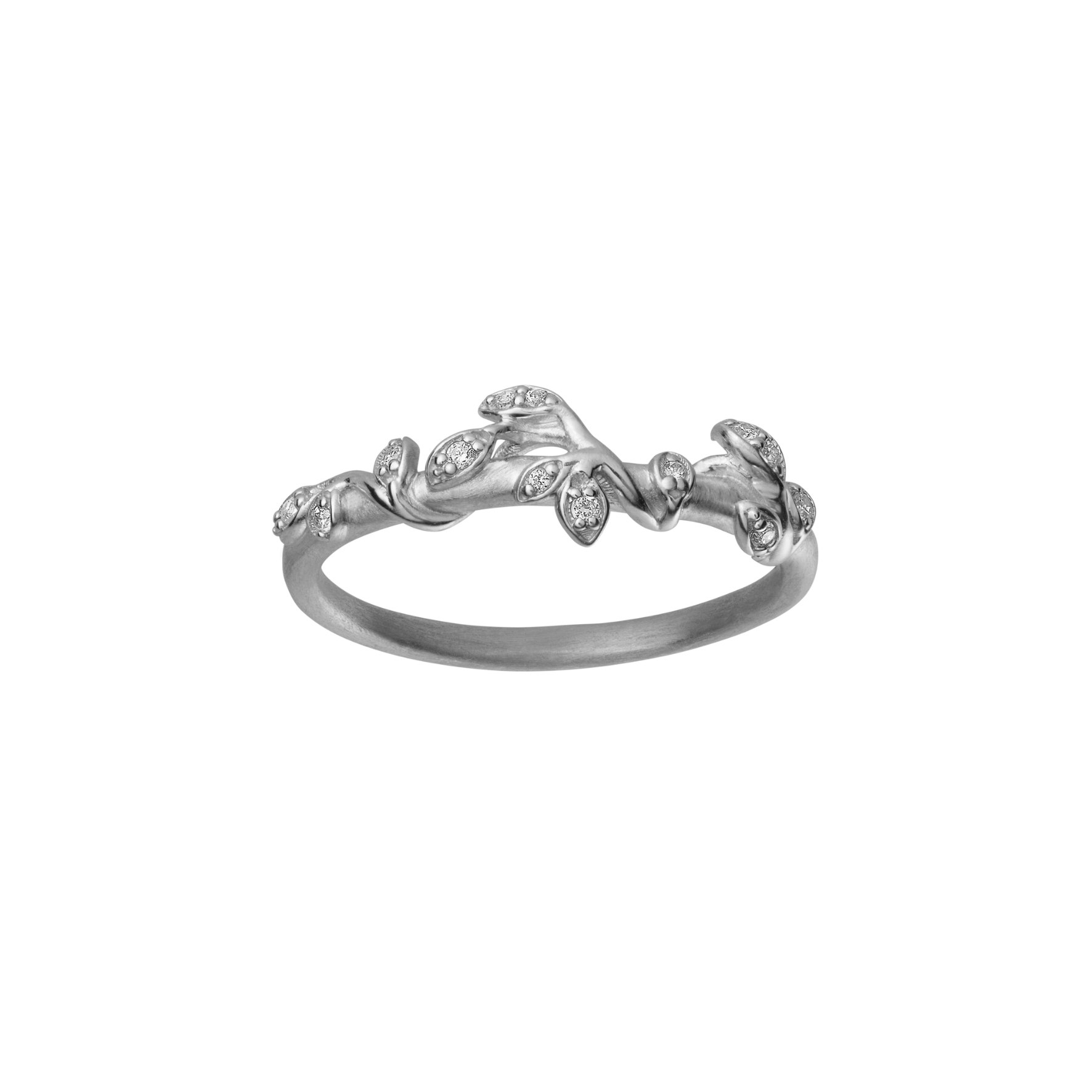 Jungle Ivy Sparkle Ring fra byBiehl i Sølv Sterling 925