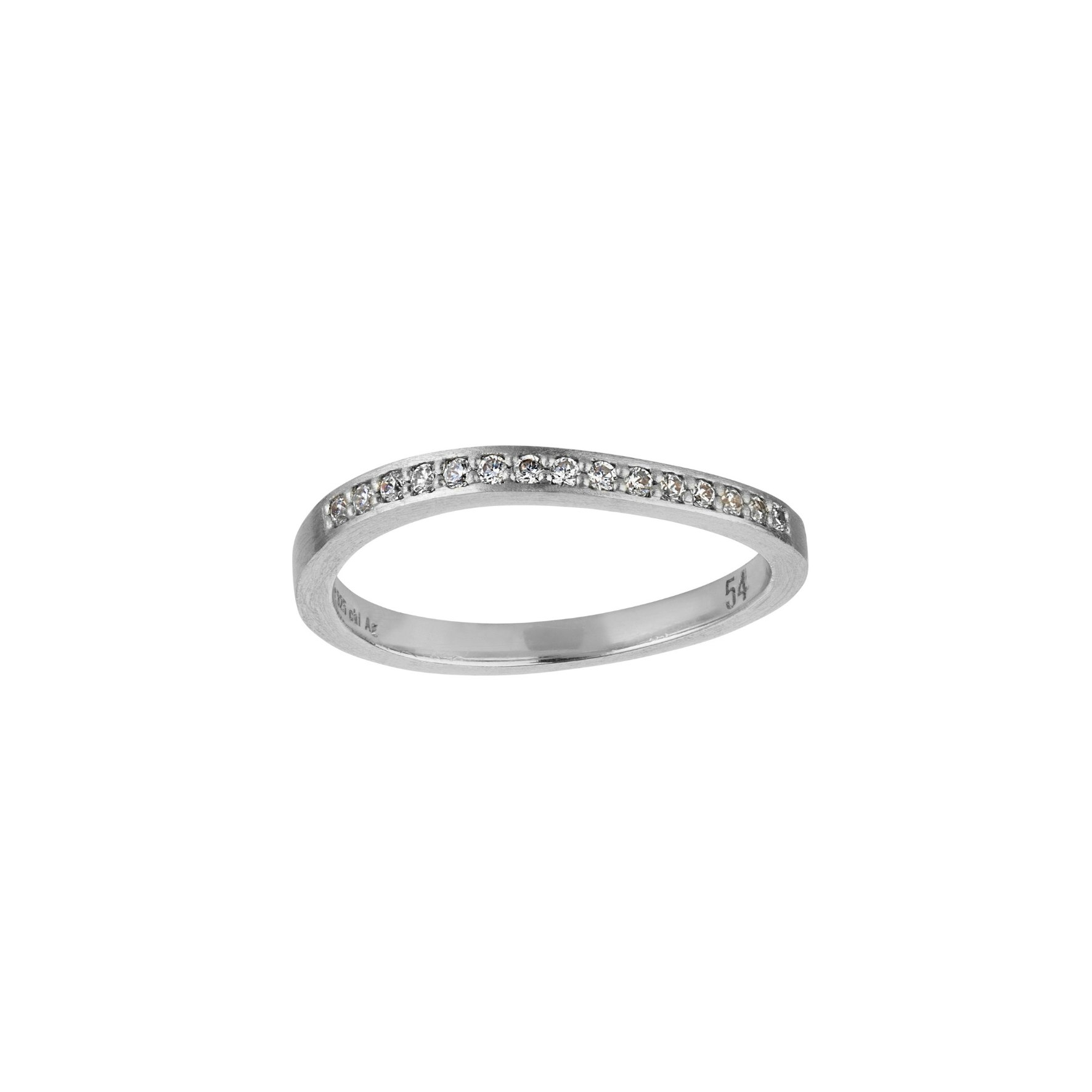 Ocean Flow Band Sparkle fra byBiehl i Sølv Sterling 925