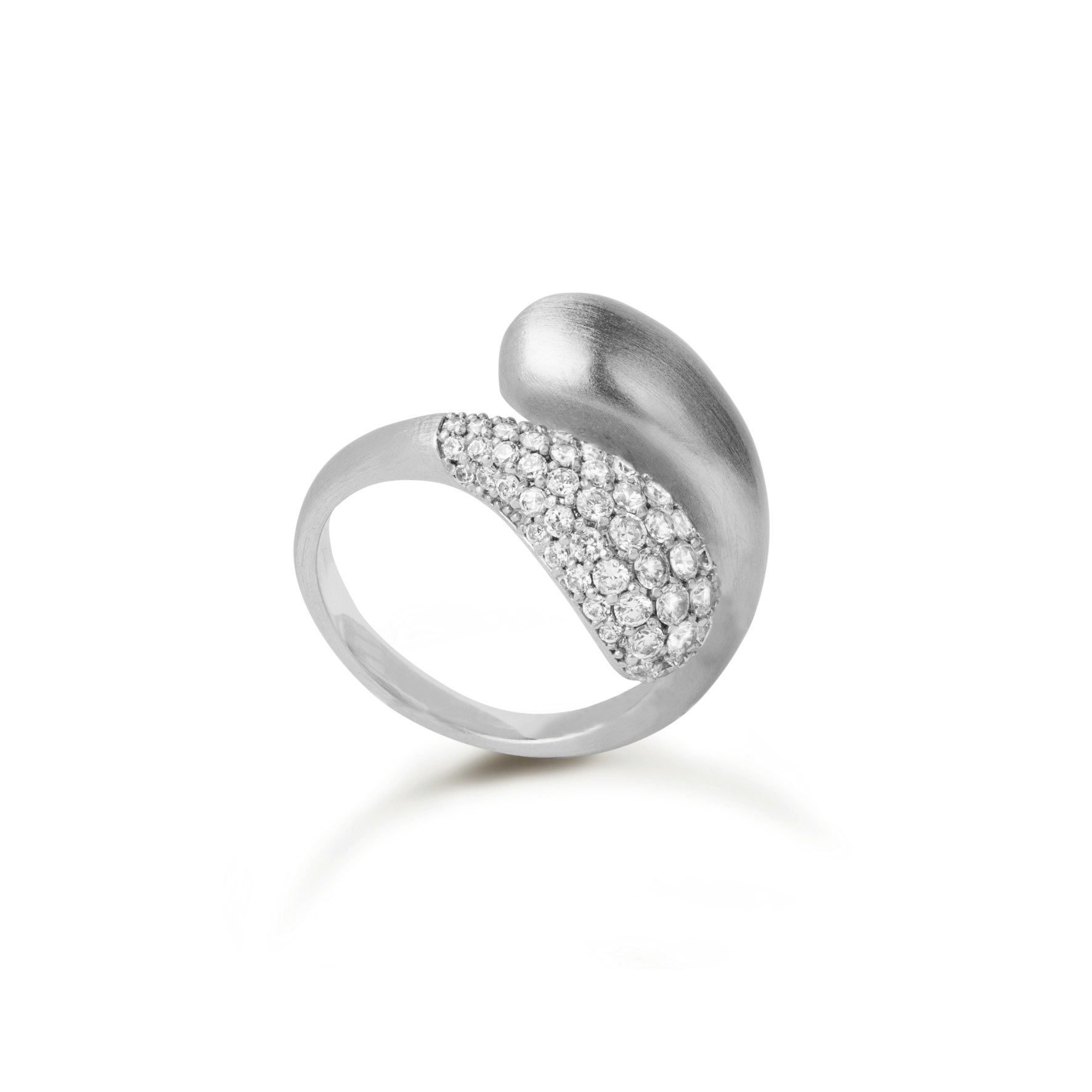 Ocean Flow Duo Ring Sparkle z byBiehl v Stříbro Sterling 925