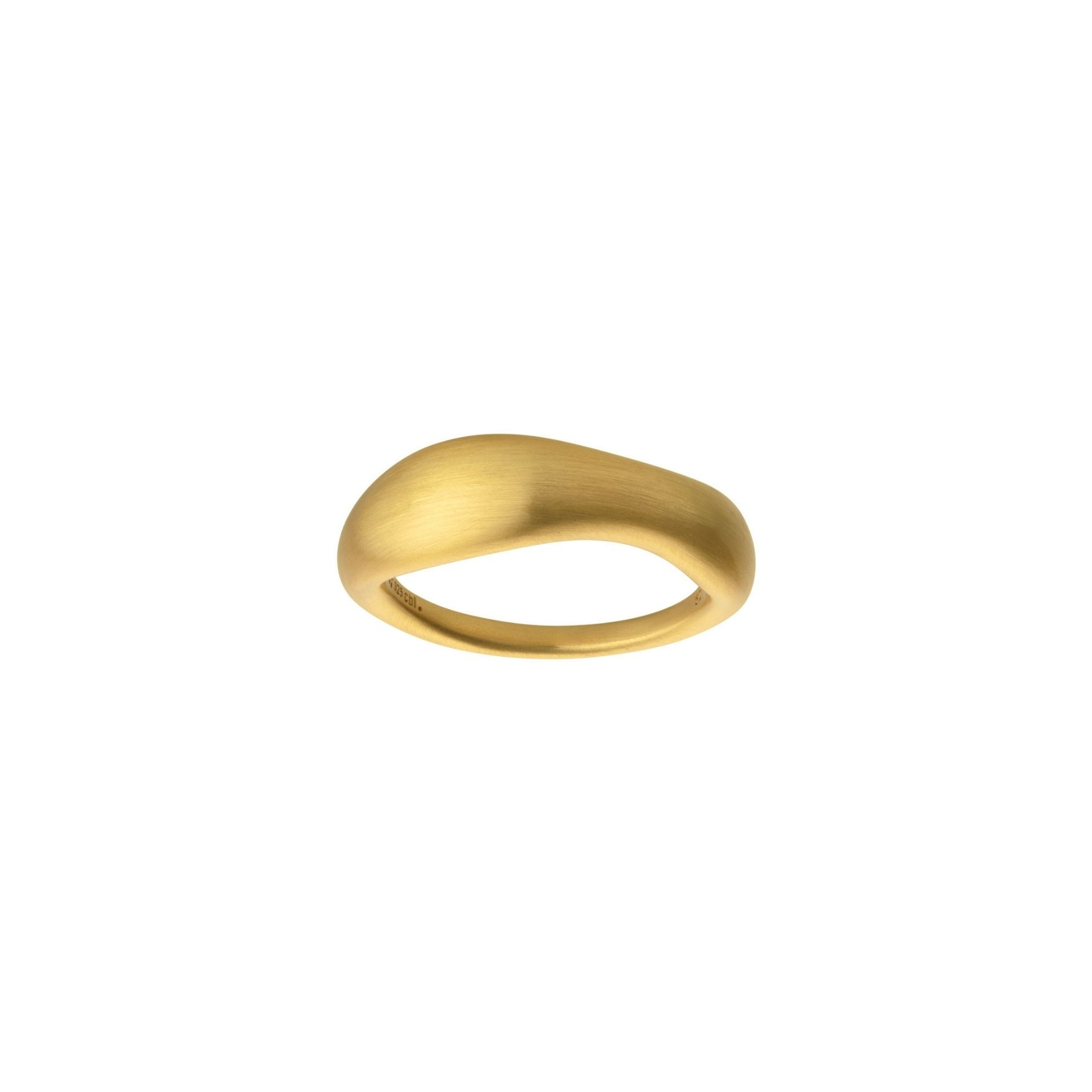 Ocean Flow Ring from byBiehl in Goldplated Silver Sterling 925