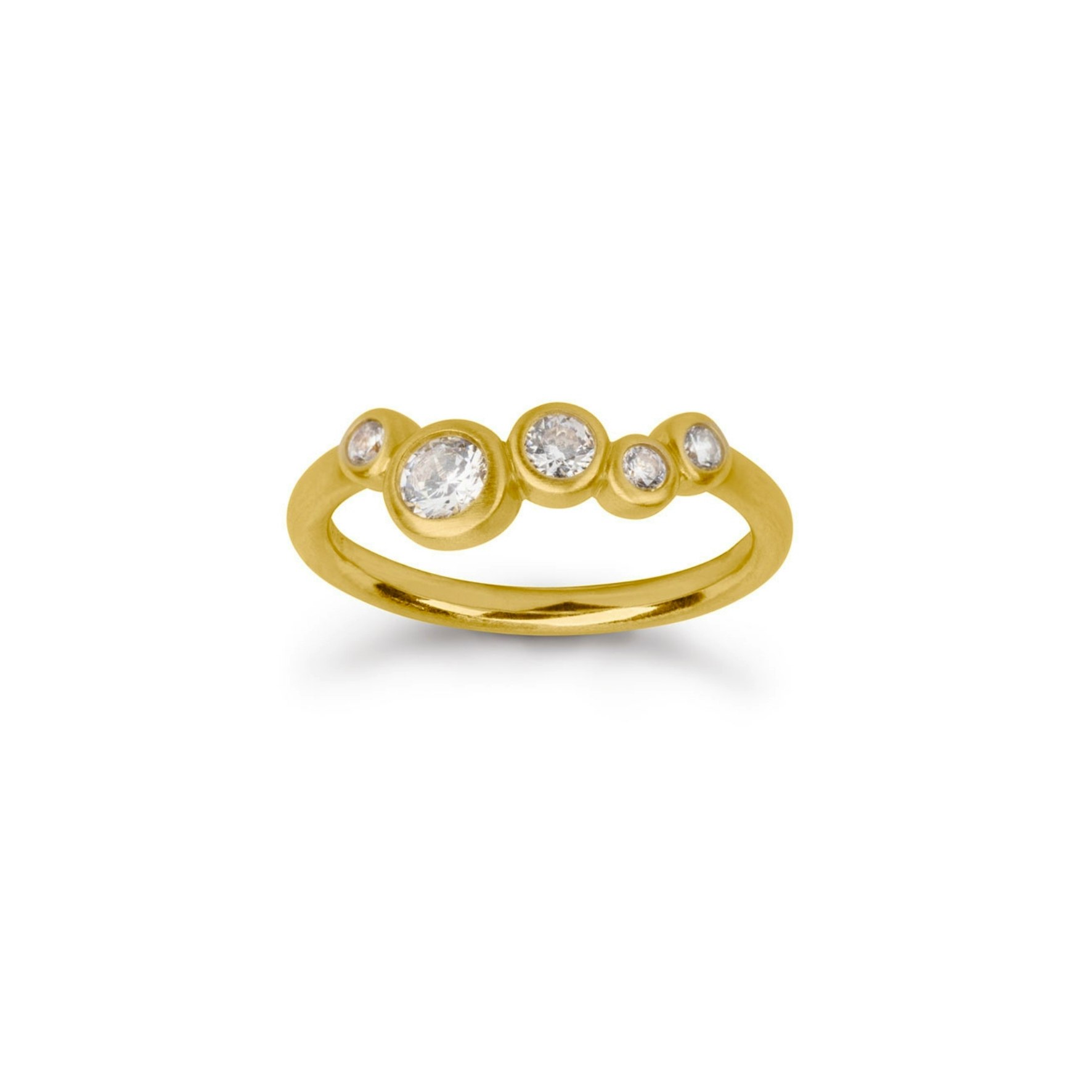 Stardust Ring fra byBiehl i Forgyldt-Sølv Sterling 925