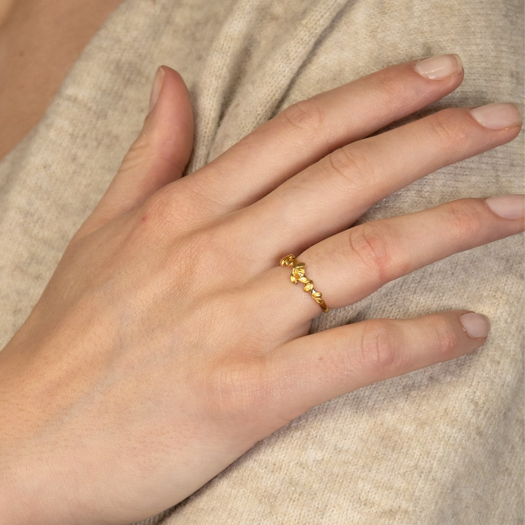 Jungle Ivy Ring z byBiehl v Stříbro Sterling 925